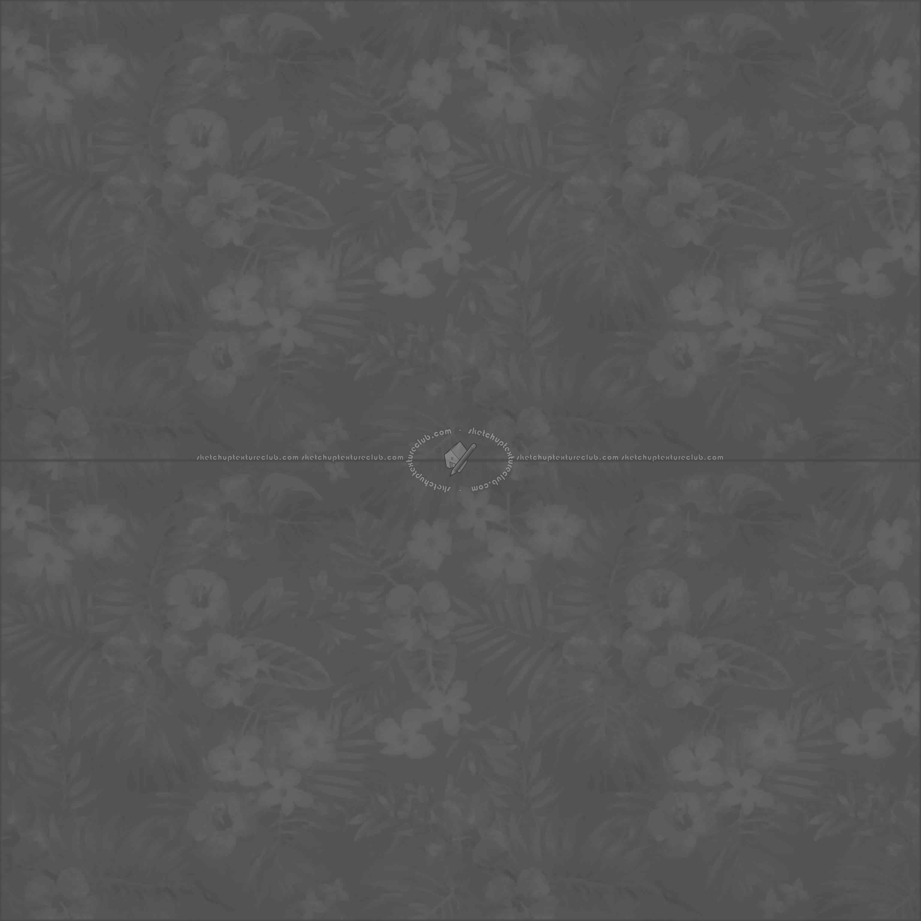Textures   -   ARCHITECTURE   -   TILES INTERIOR   -   Ornate tiles   -   Floral tiles  - floral pattern tile pbr texture seamless 22205 - Displacement