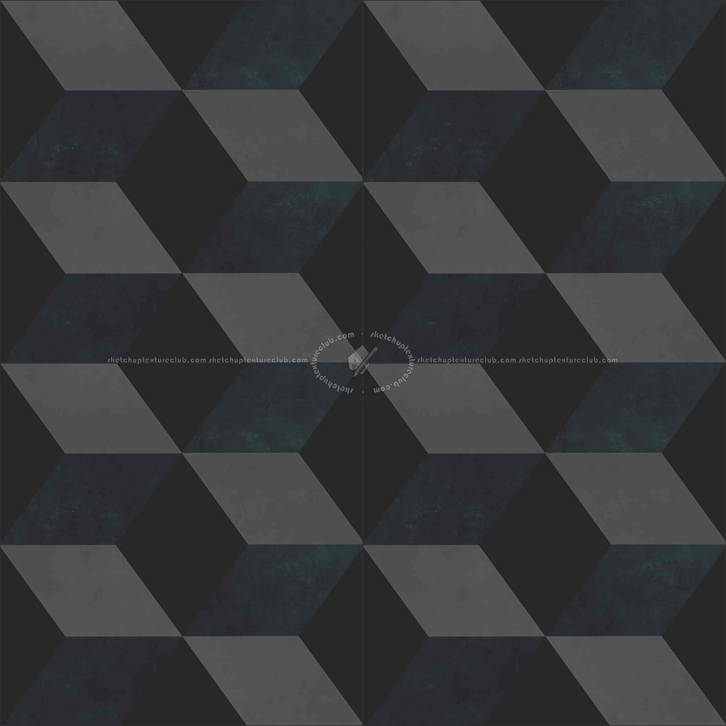 Textures   -   ARCHITECTURE   -   TILES INTERIOR   -   Cement - Encaustic   -   Cement  - Illusion cement concrete tile texture seamless 13390 - Specular