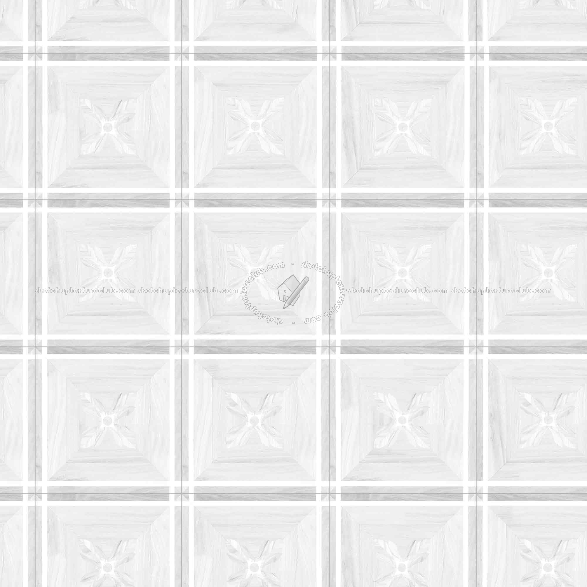Textures   -   ARCHITECTURE   -   WOOD FLOORS   -   Geometric pattern  - Parquet geometric pattern texture seamless 04797 - Ambient occlusion