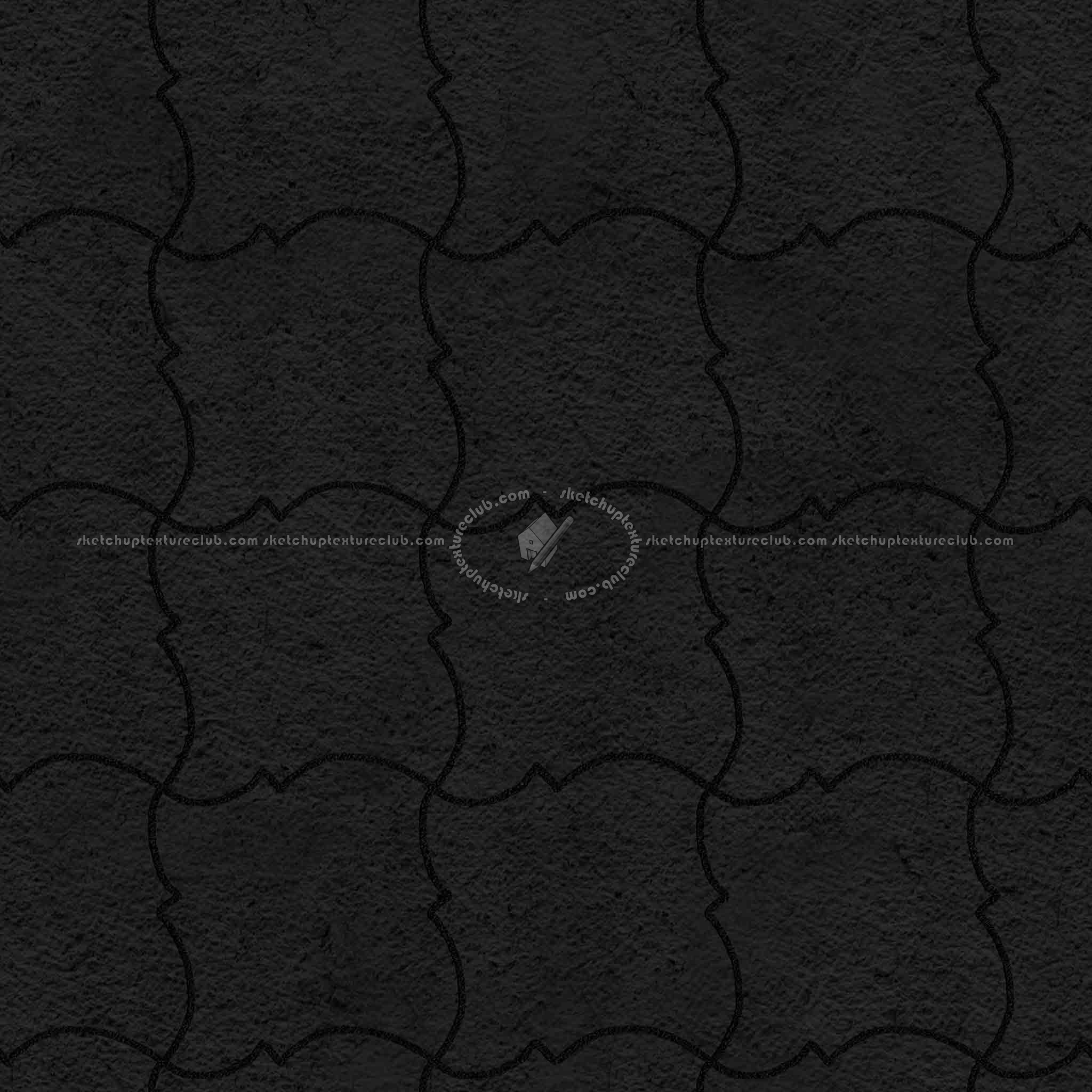 Textures   -   ARCHITECTURE   -   PAVING OUTDOOR   -   Pavers stone   -   Blocks mixed  - Pavers stone mixed size texture seamless 06162 - Specular