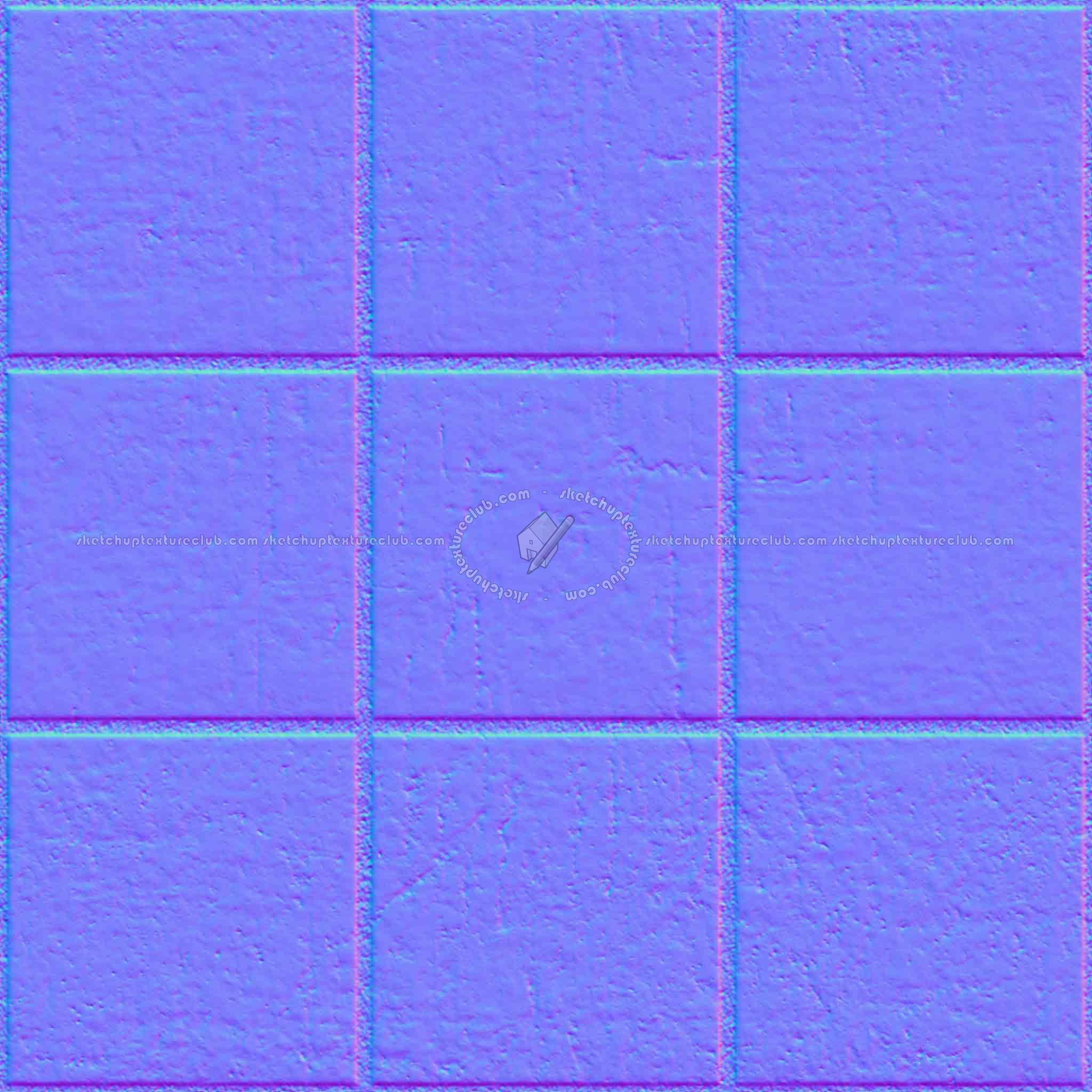 Textures   -   ARCHITECTURE   -   PAVING OUTDOOR   -   Concrete   -   Blocks regular  - Paving outdoor concrete regular block texture seamless 05701 - Normal