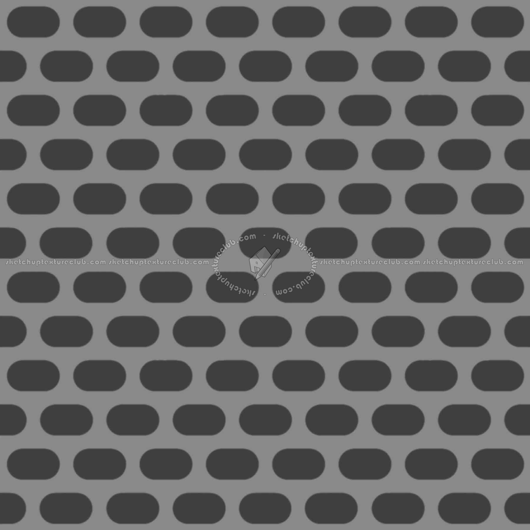 Textures   -   MATERIALS   -   METALS   -   Perforated  - Red panited perforate metal texture seamless 10547 - Displacement