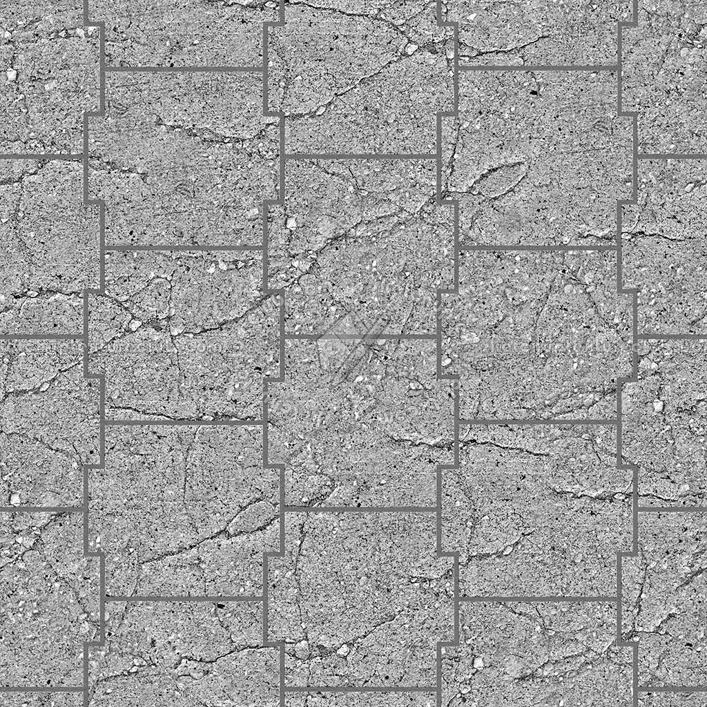 Textures   -   ARCHITECTURE   -   PAVING OUTDOOR   -   Concrete   -   Blocks damaged  - Concrete paving outdoor damaged texture seamless 05555 (seamless)