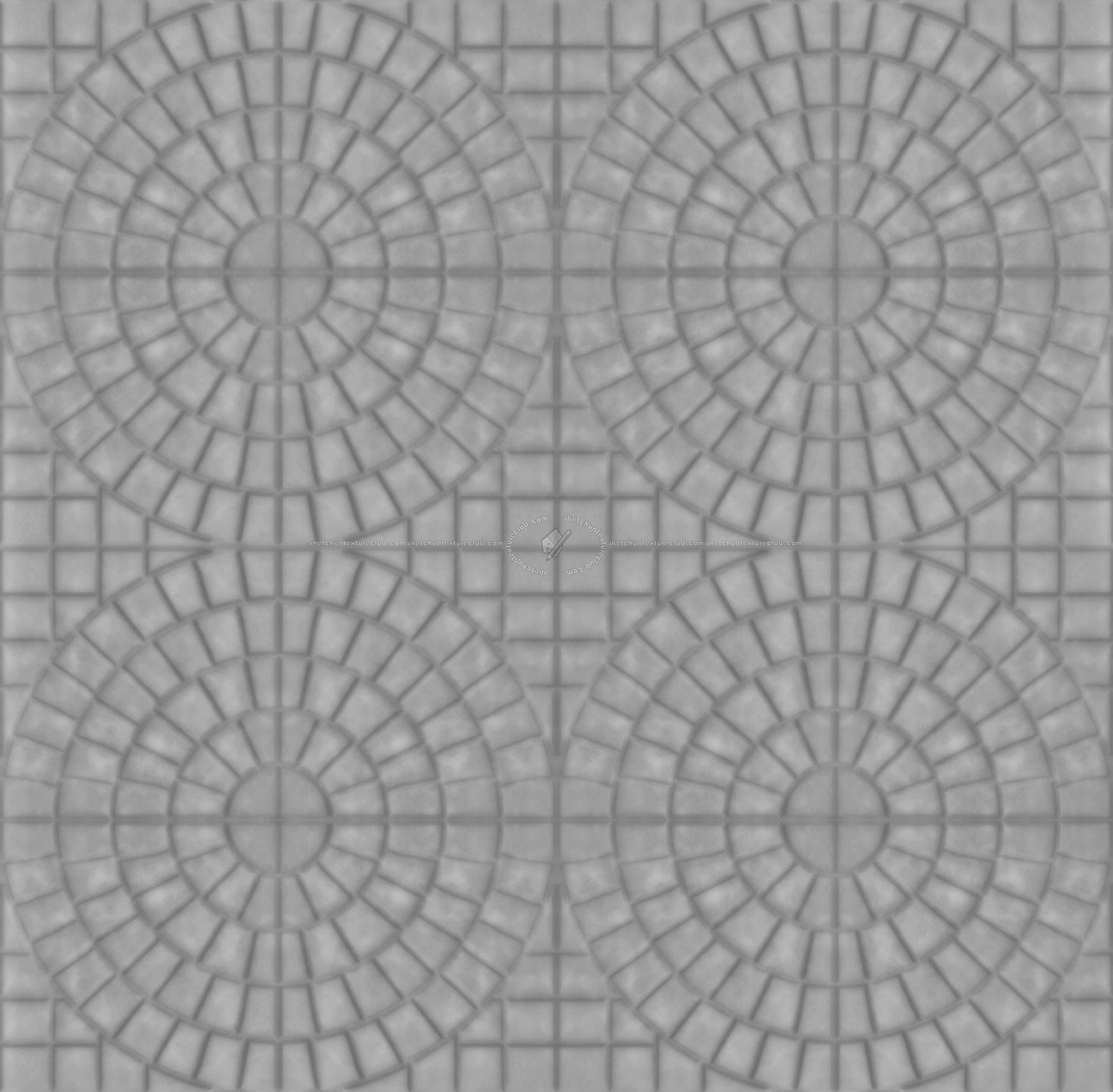 Textures   -   ARCHITECTURE   -   PAVING OUTDOOR   -   Concrete   -   Blocks mixed  - concrete paving outdoor texture seamless 21335 - Displacement