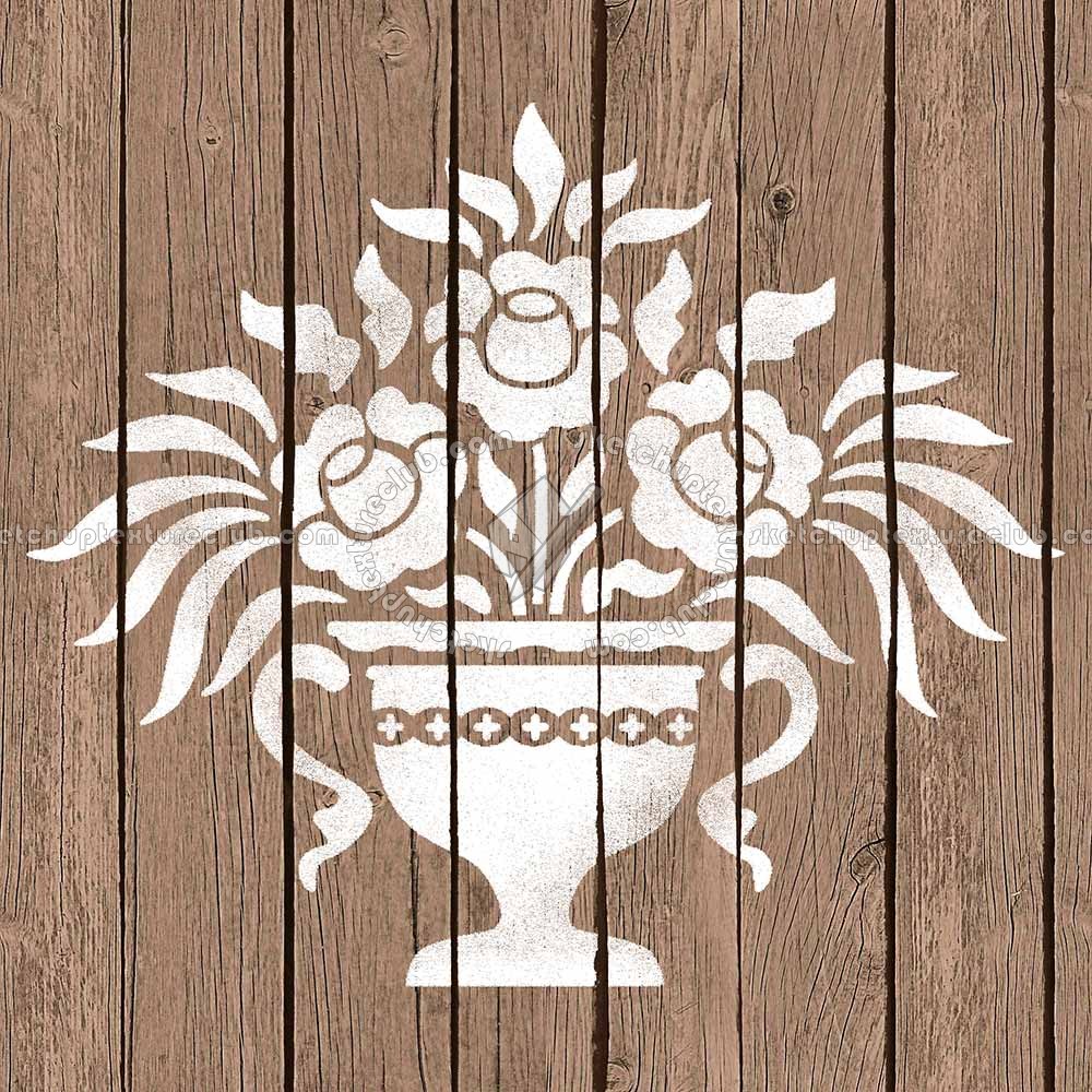 Textures   -   ARCHITECTURE   -   WOOD FLOORS   -   Decorated  - Parquet decorated stencil texture seamless 04701 (seamless)