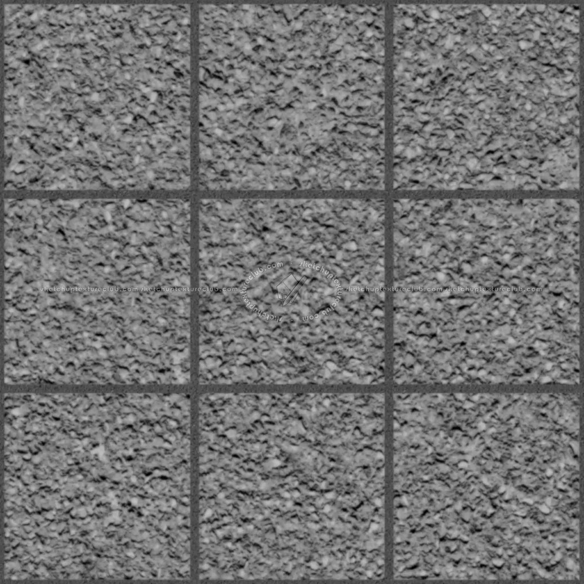 Textures   -   ARCHITECTURE   -   PAVING OUTDOOR   -   Concrete   -   Blocks regular  - Paving outdoor concrete regular block texture seamless 05702 - Displacement