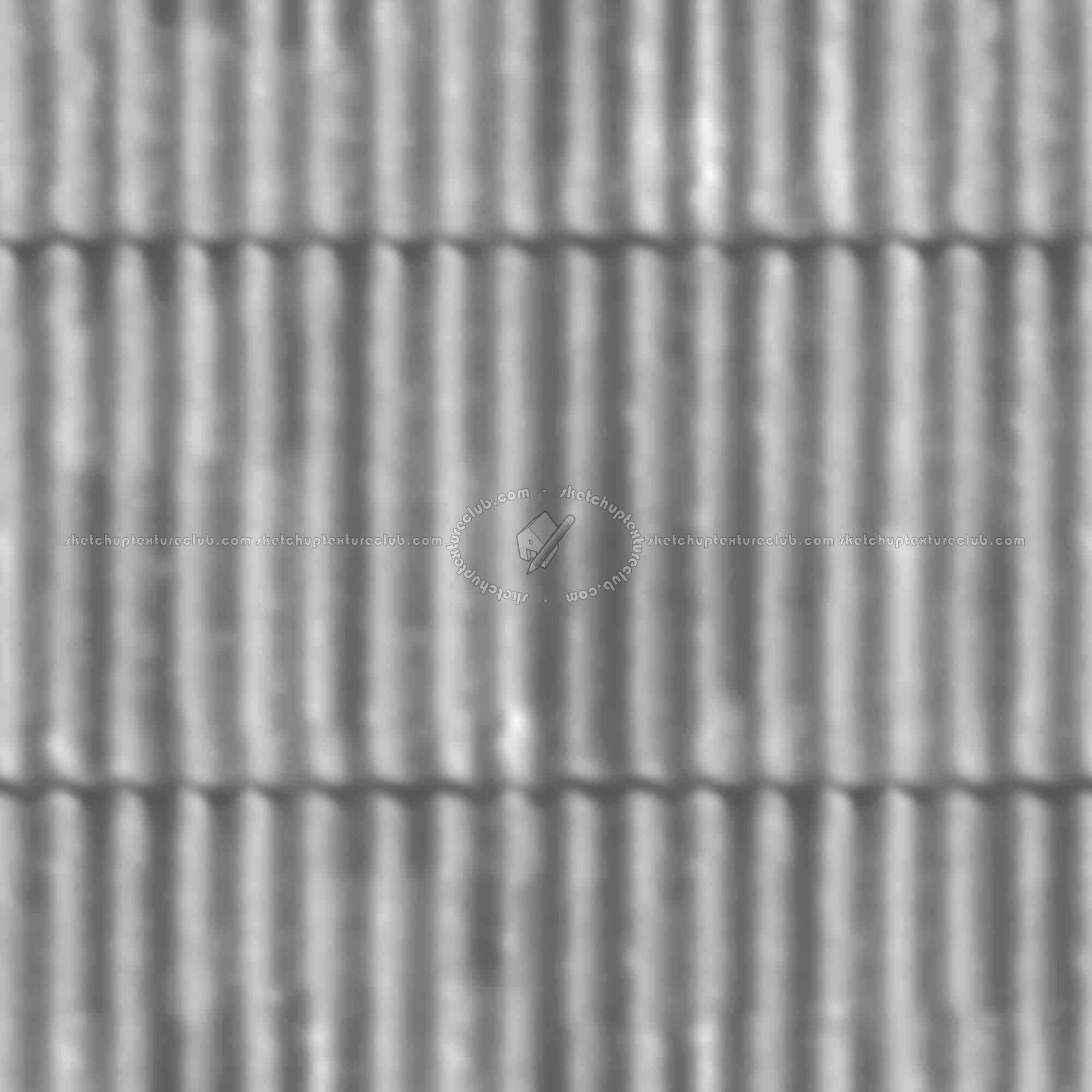 Textures   -   MATERIALS   -   METALS   -   Corrugated  - Dirty corrugated metal texture seamless 09995 - Displacement