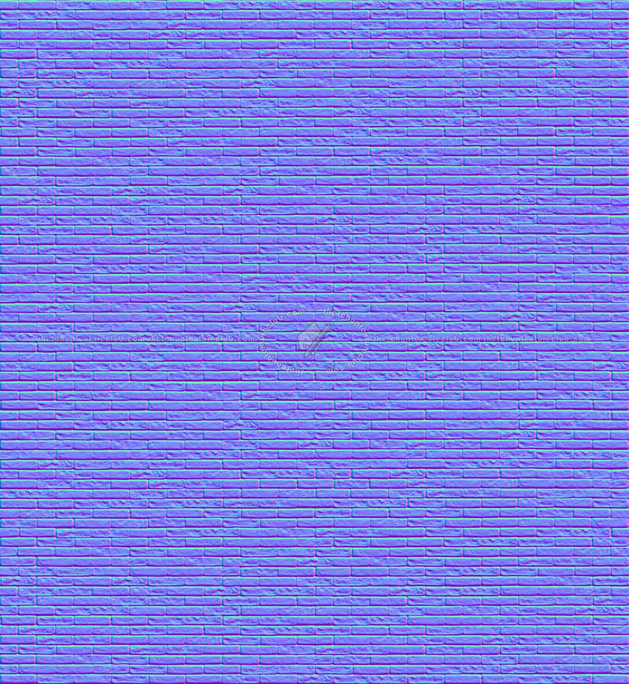 Textures   -   ARCHITECTURE   -   BRICKS   -   Facing Bricks   -   Rustic  - Rustic bricks texture seamless 17135 - Normal