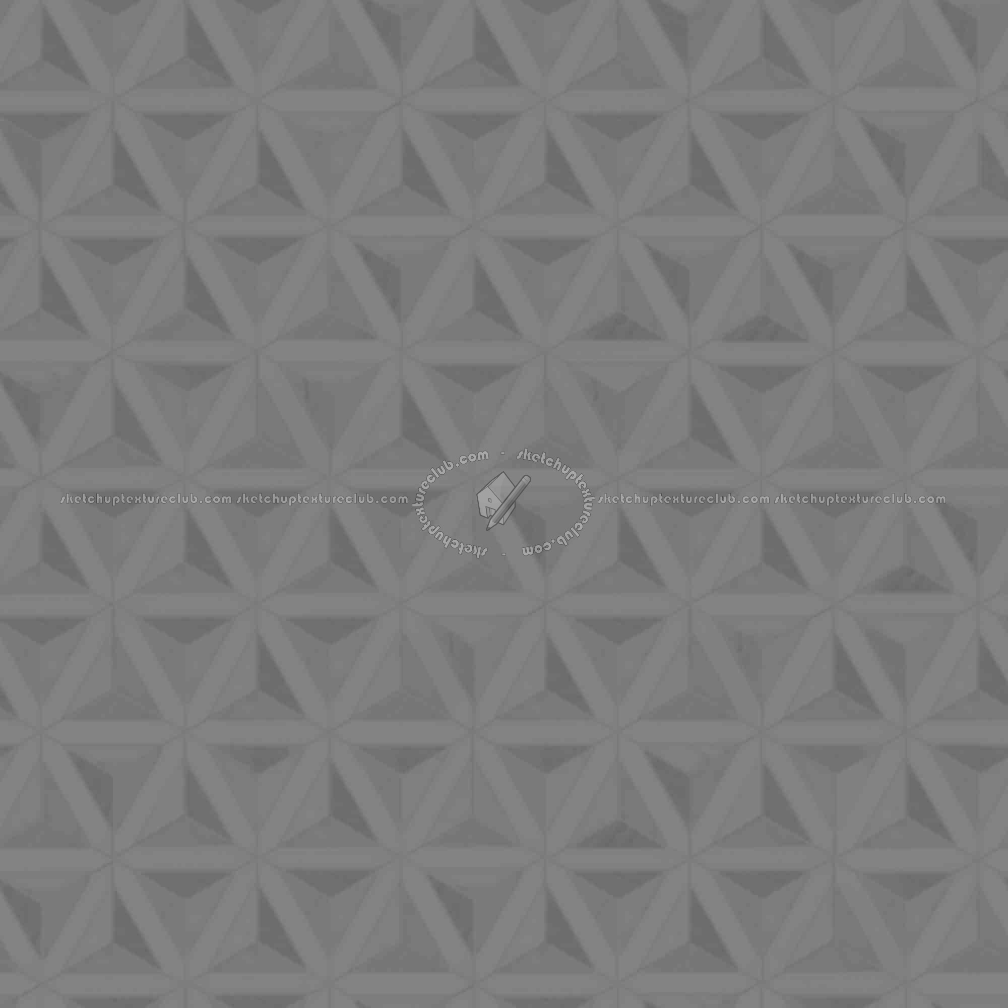 Textures   -   ARCHITECTURE   -   TILES INTERIOR   -   Marble tiles   -   White  - Geometric pattern white marble floor tile texture seamless 19333 - Displacement