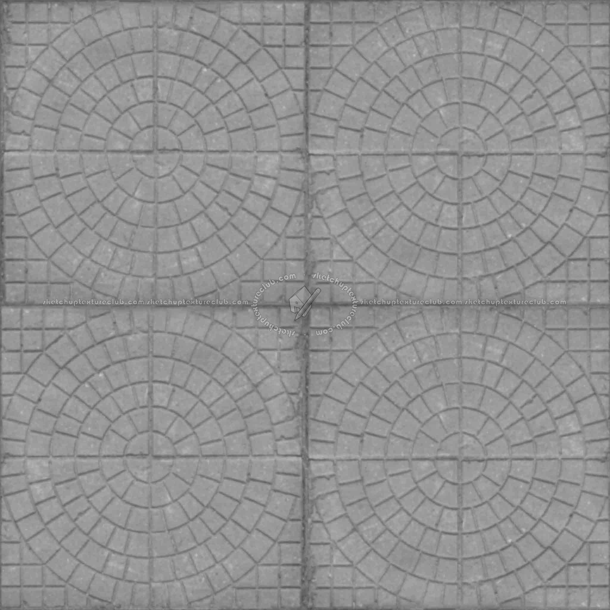 Textures   -   ARCHITECTURE   -   PAVING OUTDOOR   -   Concrete   -   Blocks mixed  - concrete paving PBR texture seamless 21820 - Displacement