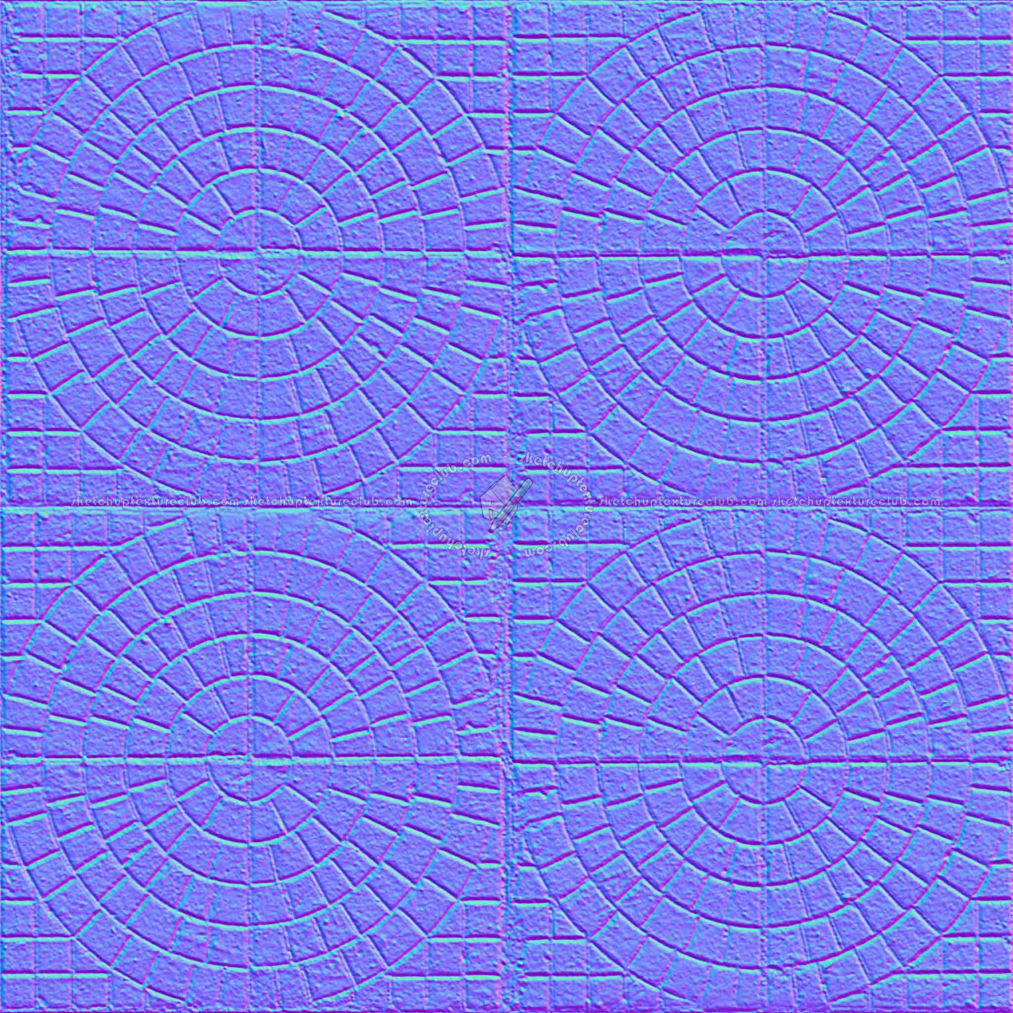 Textures   -   ARCHITECTURE   -   PAVING OUTDOOR   -   Concrete   -   Blocks mixed  - concrete paving PBR texture seamless 21820 - Normal