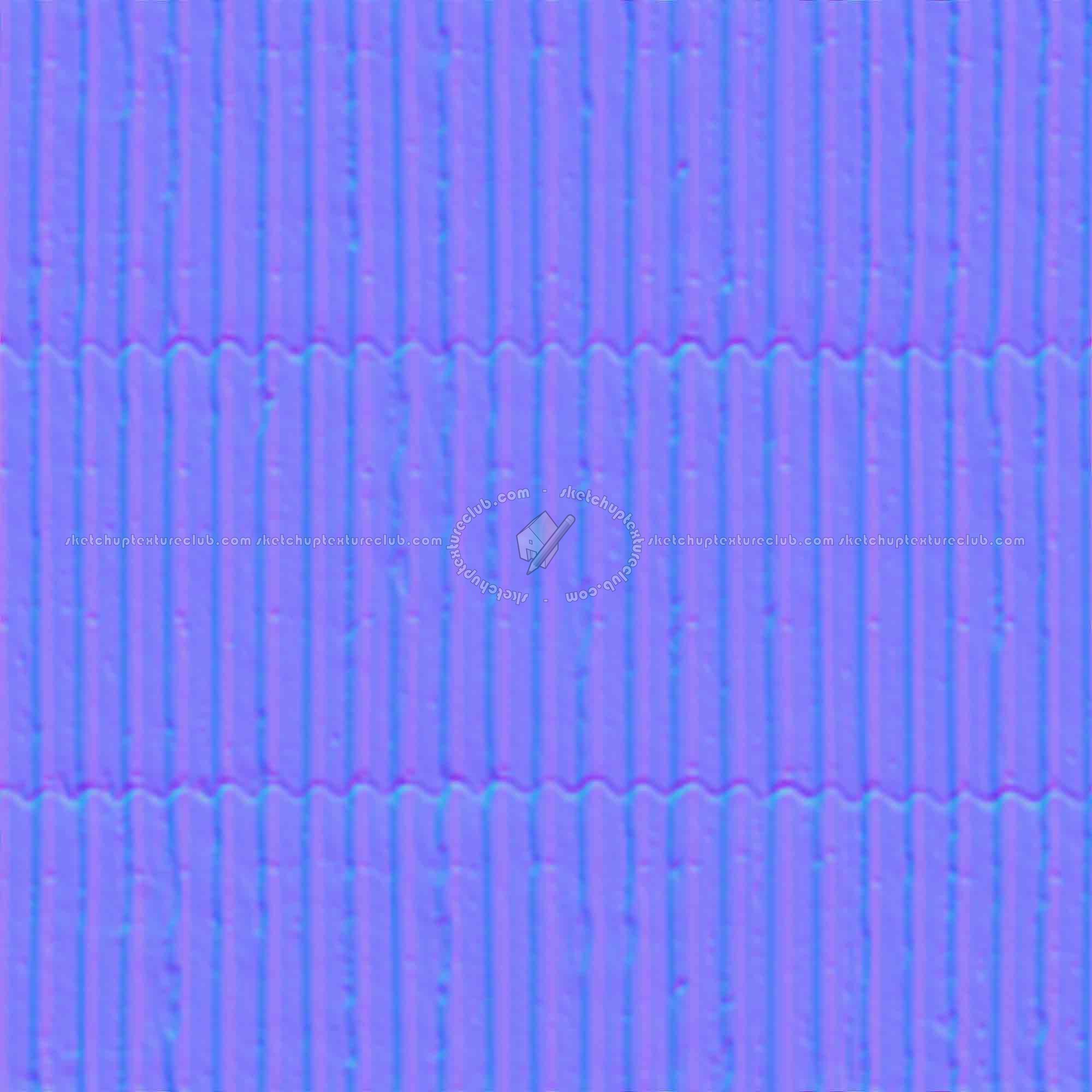 Textures   -   MATERIALS   -   METALS   -   Corrugated  - Dirty corrugated metal texture seamless 09996 - Normal