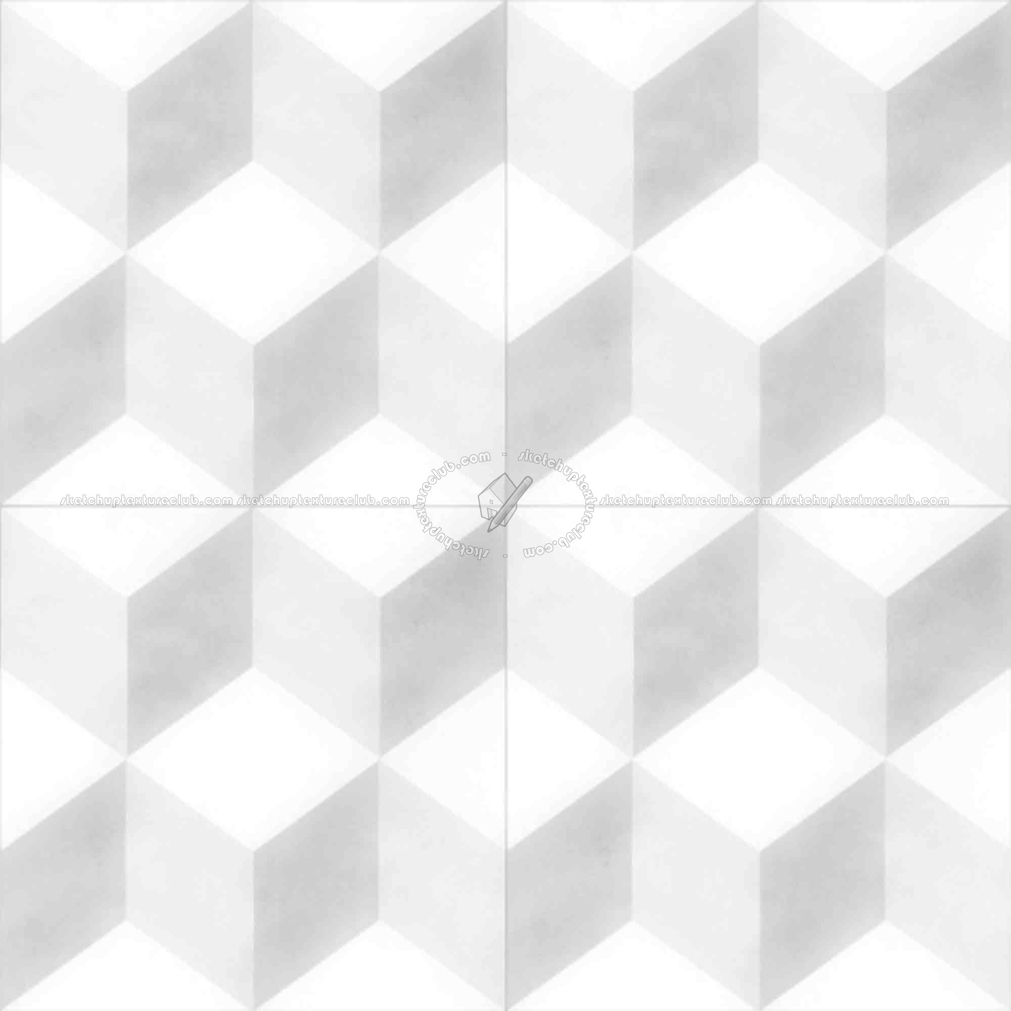 Textures   -   ARCHITECTURE   -   TILES INTERIOR   -   Cement - Encaustic   -   Cement  - Illusion cement concrete tile texture seamless 13393 - Ambient occlusion