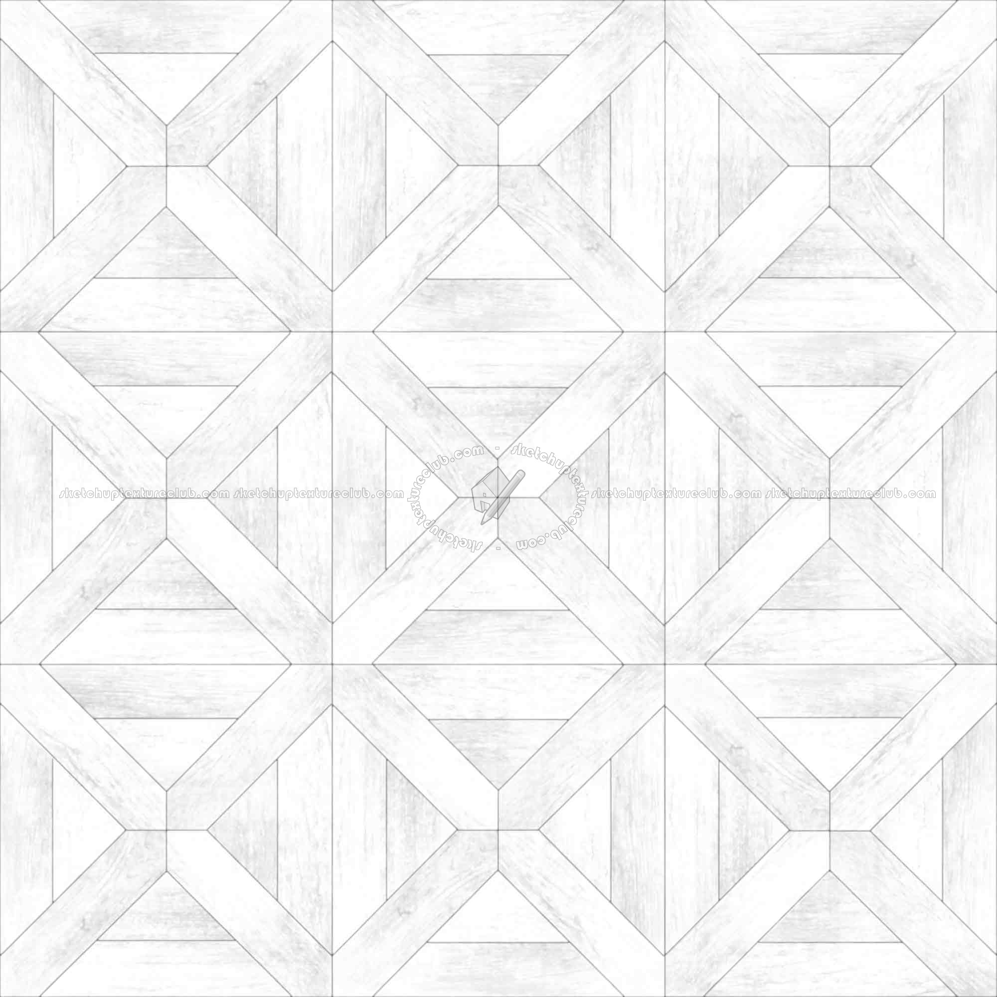 Textures   -   ARCHITECTURE   -   WOOD FLOORS   -   Geometric pattern  - Parquet geometric pattern texture seamless 04800 - Ambient occlusion