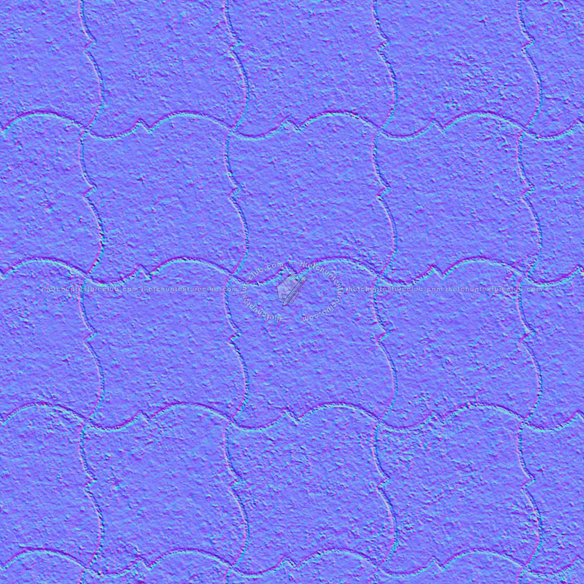 Textures   -   ARCHITECTURE   -   PAVING OUTDOOR   -   Pavers stone   -   Blocks mixed  - Pavers stone mixed size texture seamless 06165 - Normal