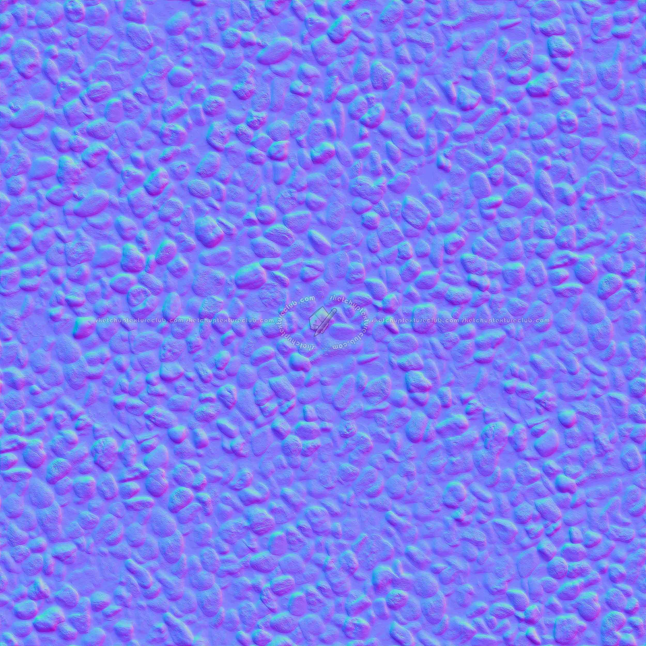 Textures   -   NATURE ELEMENTS   -   GRAVEL &amp; PEBBLES  - Pebbles stone texture seamless 12446 - Normal