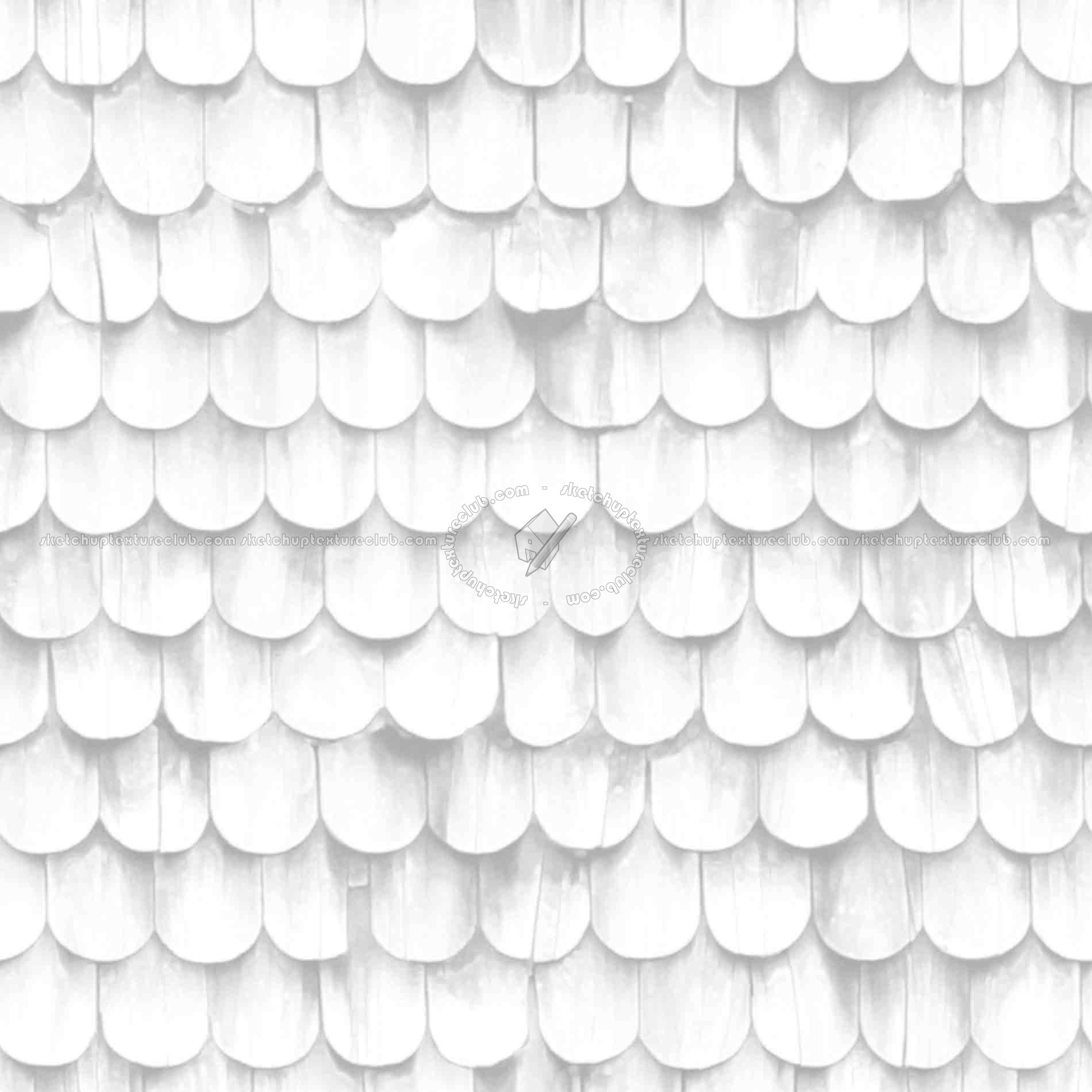 Textures   -   ARCHITECTURE   -   ROOFINGS   -   Shingles wood  - Wood shingle roof texture seamless 03857 - Ambient occlusion