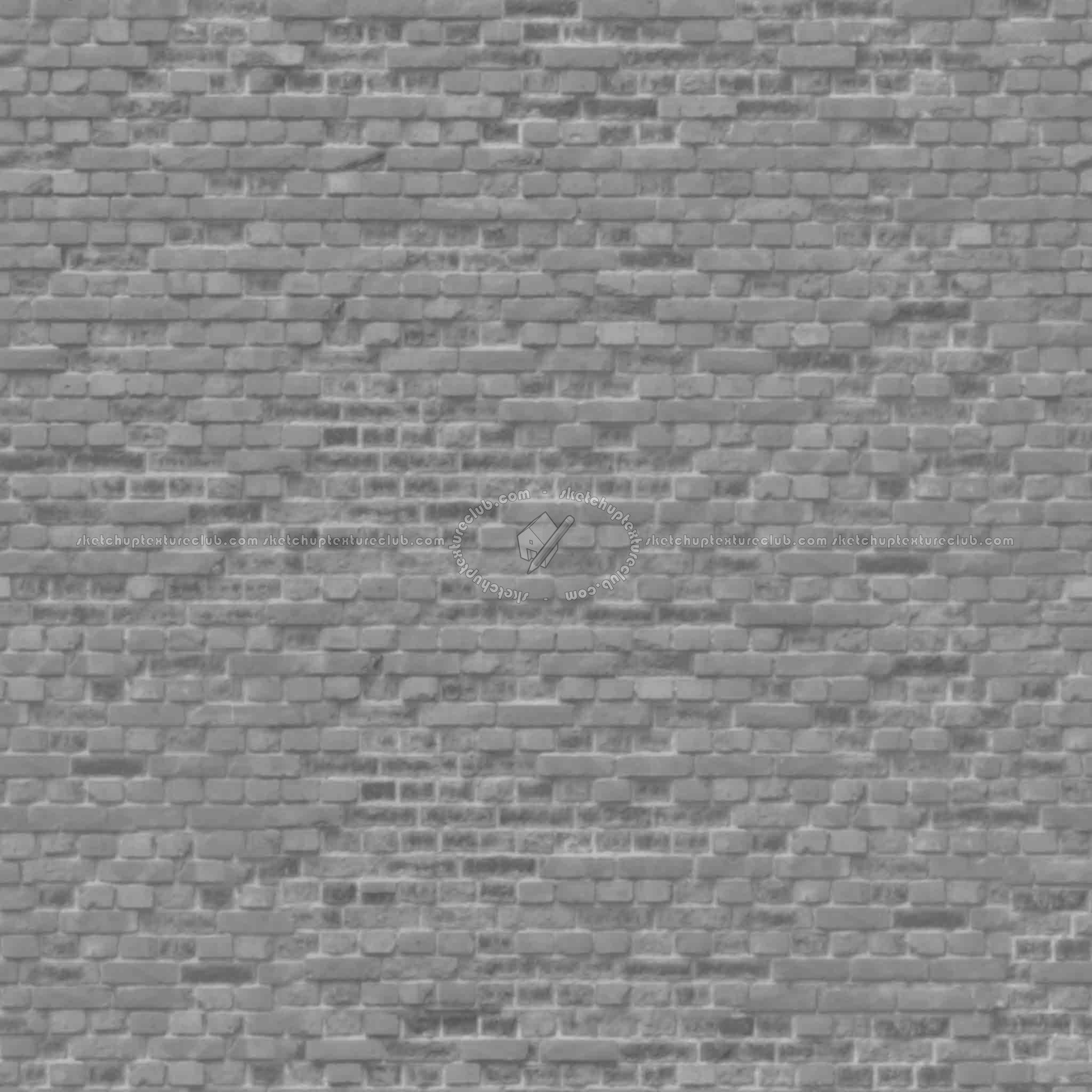 Textures   -   ARCHITECTURE   -   BRICKS   -   Damaged bricks  - Damaged bricks texture seamless 00109 - Displacement
