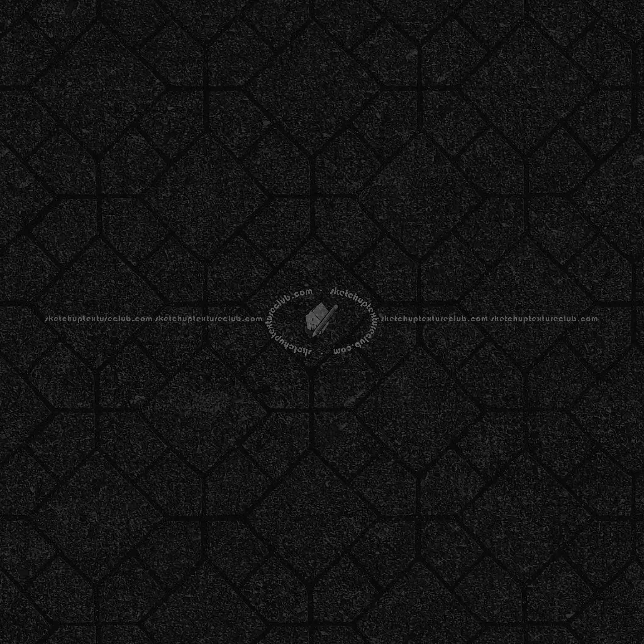 Textures   -   ARCHITECTURE   -   PAVING OUTDOOR   -   Concrete   -   Blocks mixed  - Paving concrete mixed size texture seamless 05569 - Specular