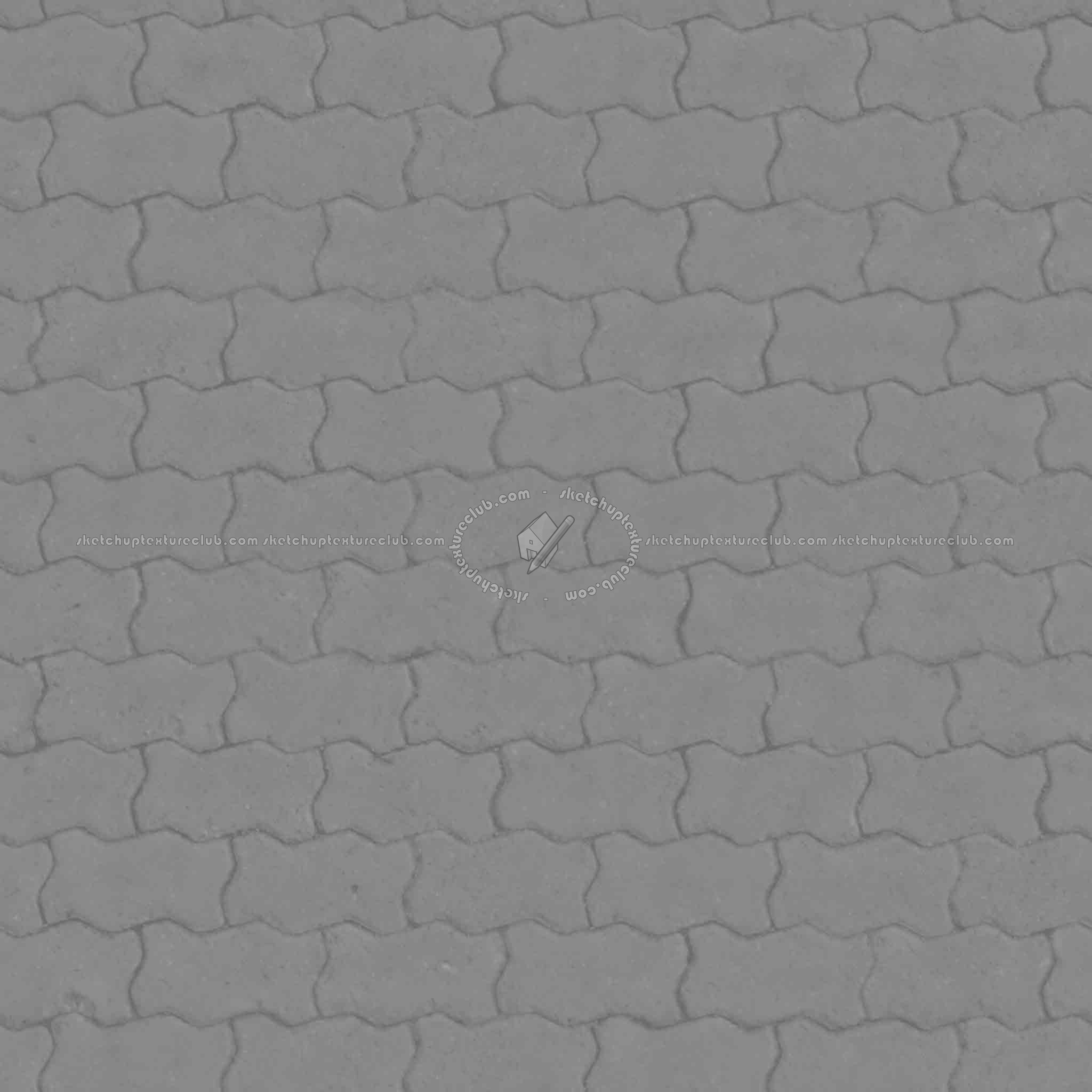 Textures   -   ARCHITECTURE   -   PAVING OUTDOOR   -   Concrete   -   Blocks regular  - Paving outdoor concrete regular block texture seamless 05633 - Displacement