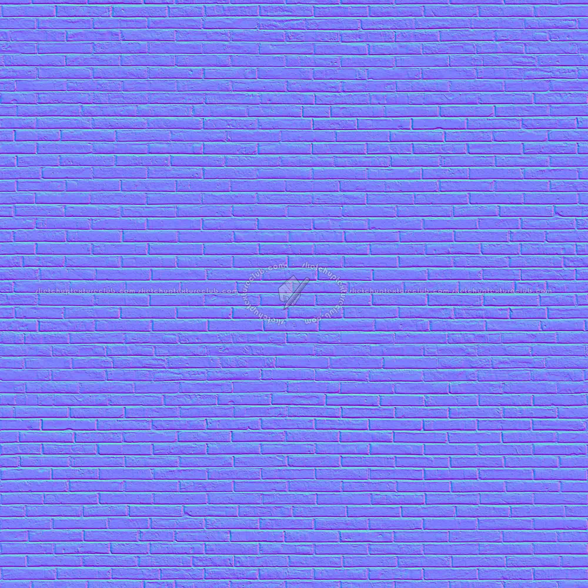 Textures   -   ARCHITECTURE   -   BRICKS   -   Facing Bricks   -   Rustic  - Rustic bricks texture seamless 00181 - Normal
