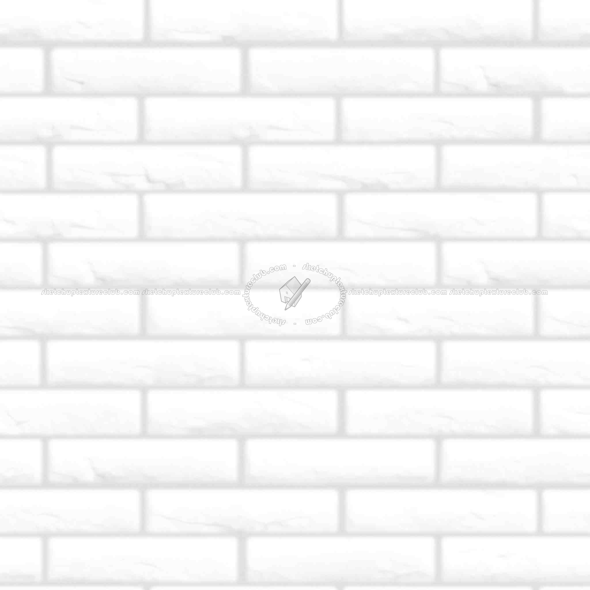 Textures   -   ARCHITECTURE   -   BRICKS   -   White Bricks  - White bricks texture seamless 00497 - Ambient occlusion