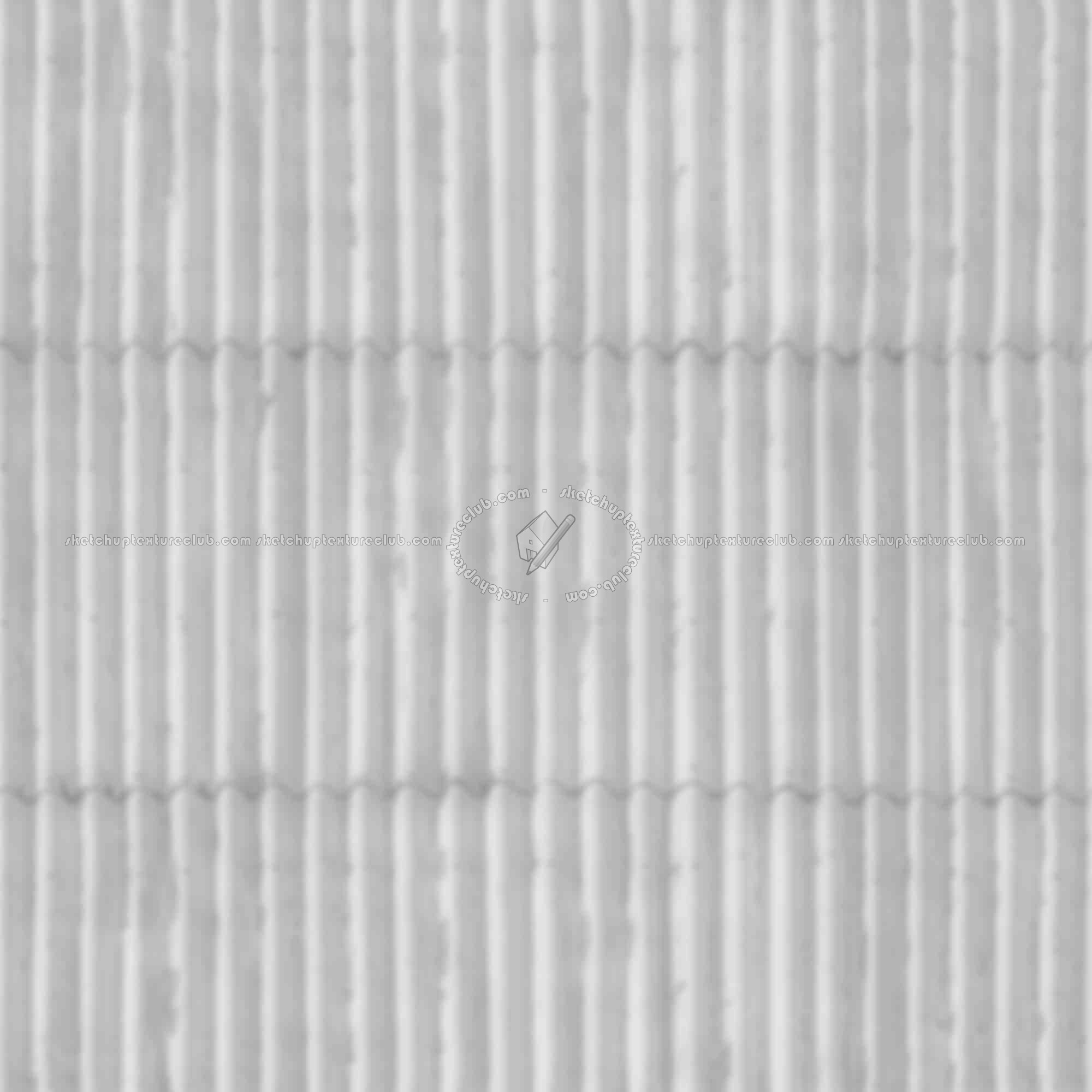 Textures   -   MATERIALS   -   METALS   -   Corrugated  - Dirty corrugated metal texture seamless 09997 - Displacement