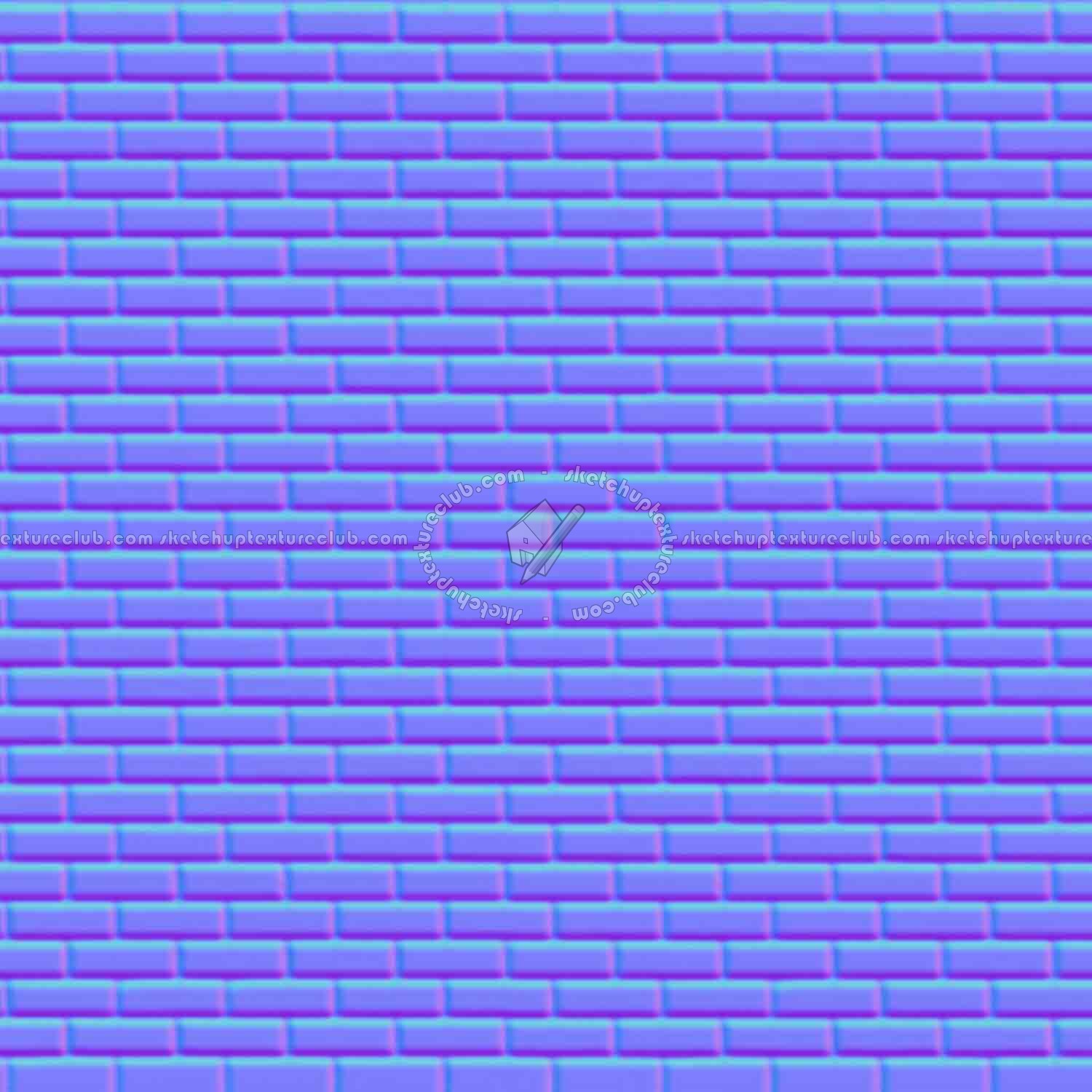 Textures   -   ARCHITECTURE   -   BRICKS   -   Facing Bricks   -   Smooth  - Facing smooth bricks texture seamless 00329 - Normal
