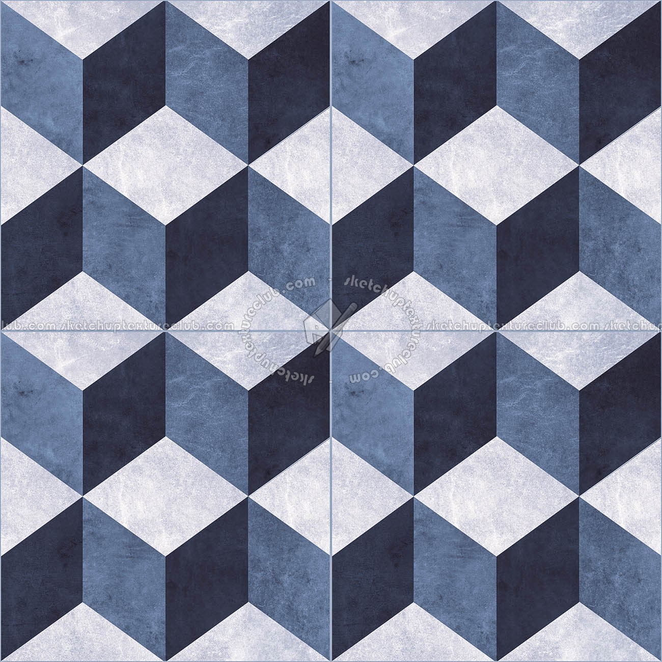 Textures   -   ARCHITECTURE   -   TILES INTERIOR   -   Cement - Encaustic   -   Cement  - Illusion cement concrete tile texture seamless 13394 (seamless)