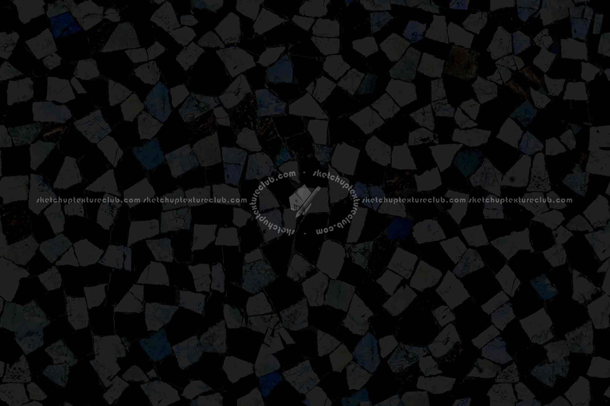 Textures   -   ARCHITECTURE   -   PAVING OUTDOOR   -   Marble  - Sidewalk mixed marble paving outdoor texture seamless 19805 - Specular