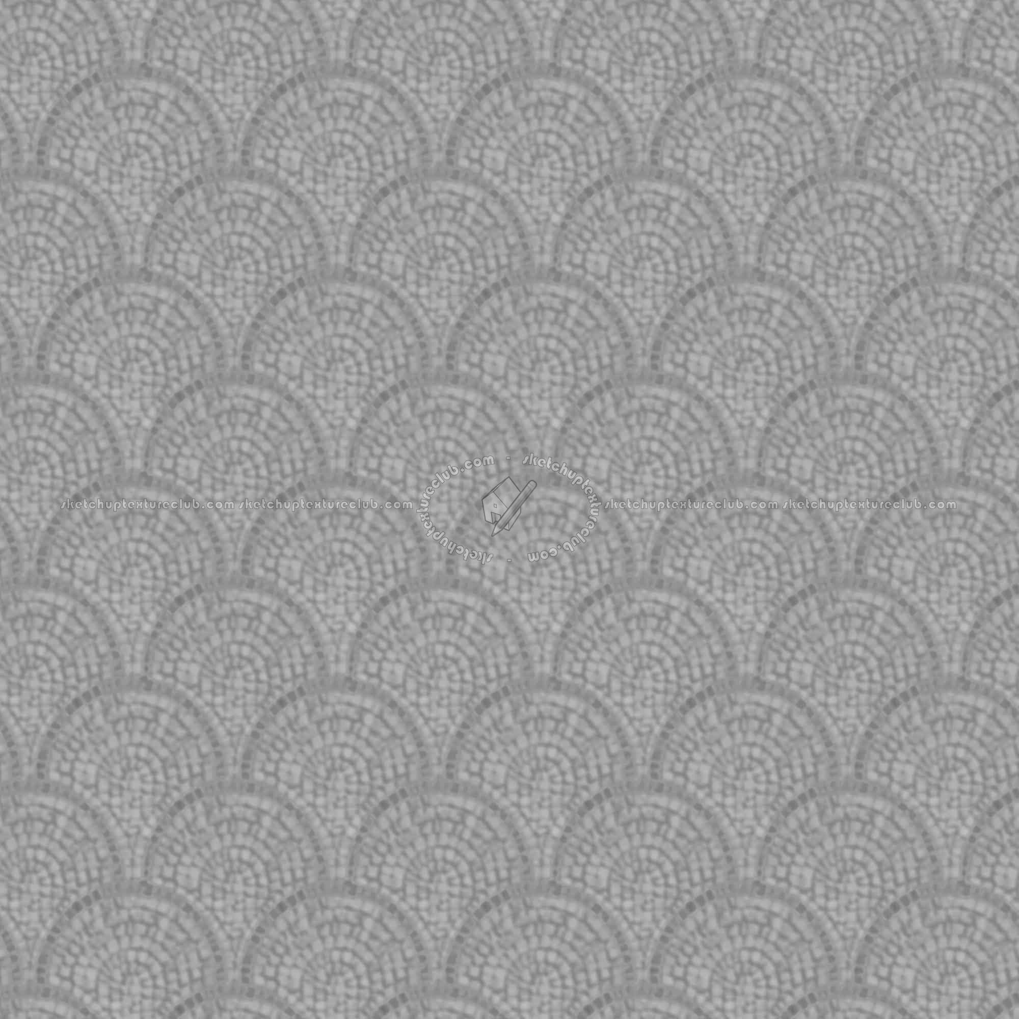 Textures   -   ARCHITECTURE   -   ROADS   -   Paving streets   -   Cobblestone  - Street paving cobblestone texture seamless 07412 - Displacement