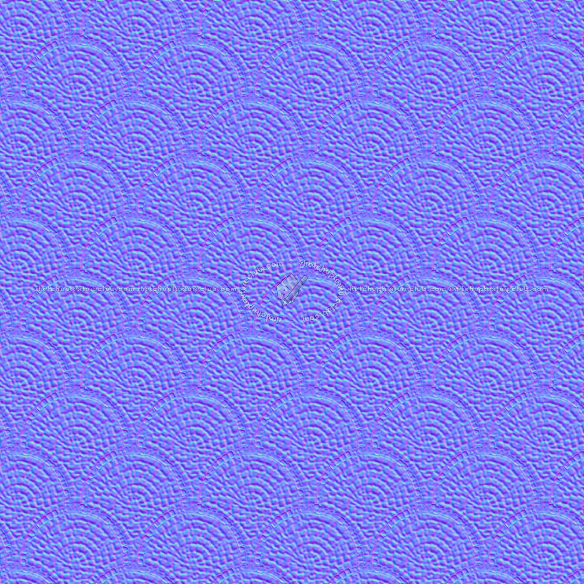 Textures   -   ARCHITECTURE   -   ROADS   -   Paving streets   -   Cobblestone  - Street paving cobblestone texture seamless 07412 - Normal