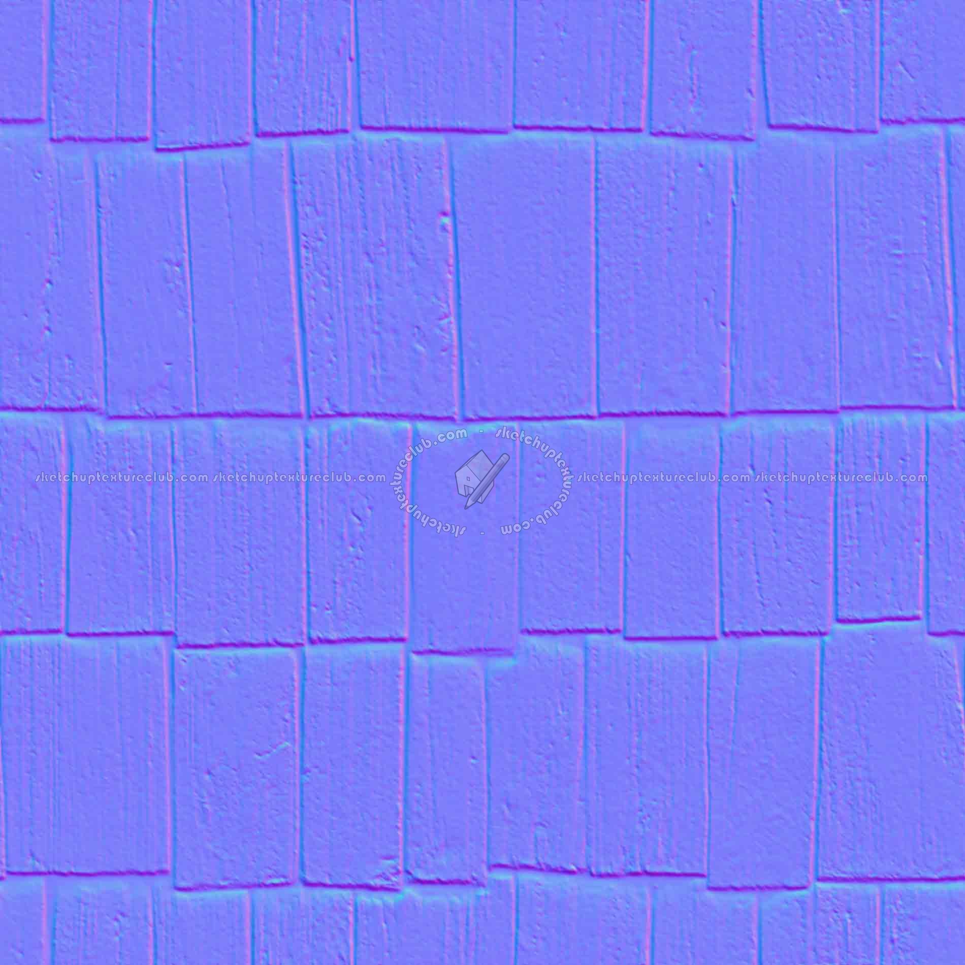 Textures   -   ARCHITECTURE   -   ROOFINGS   -   Shingles wood  - Wood shingle roof texture seamless 03858 - Normal