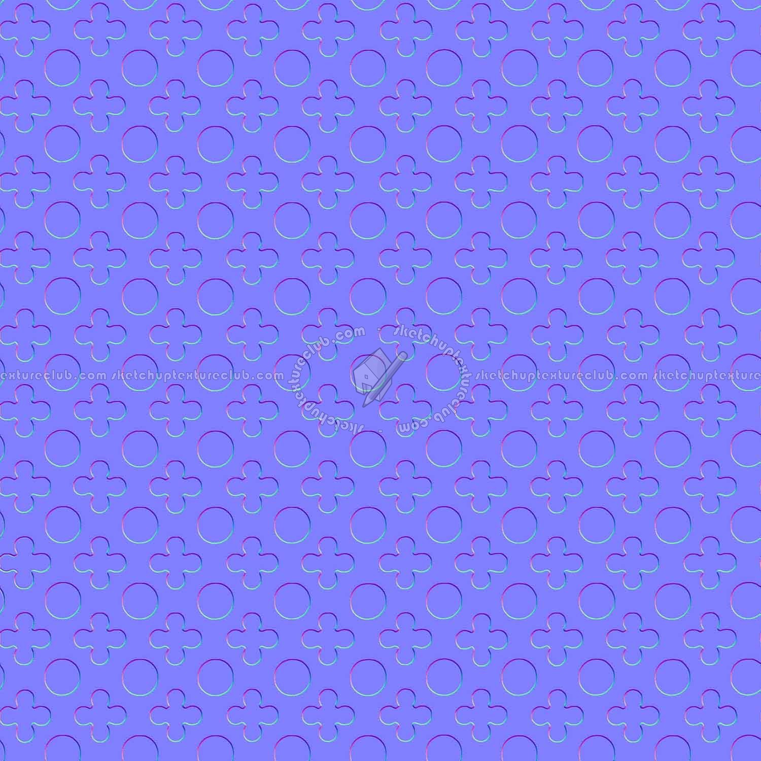 Textures   -   MATERIALS   -   METALS   -   Perforated  - Aluminium perforated metal texture seamless 10552 - Normal