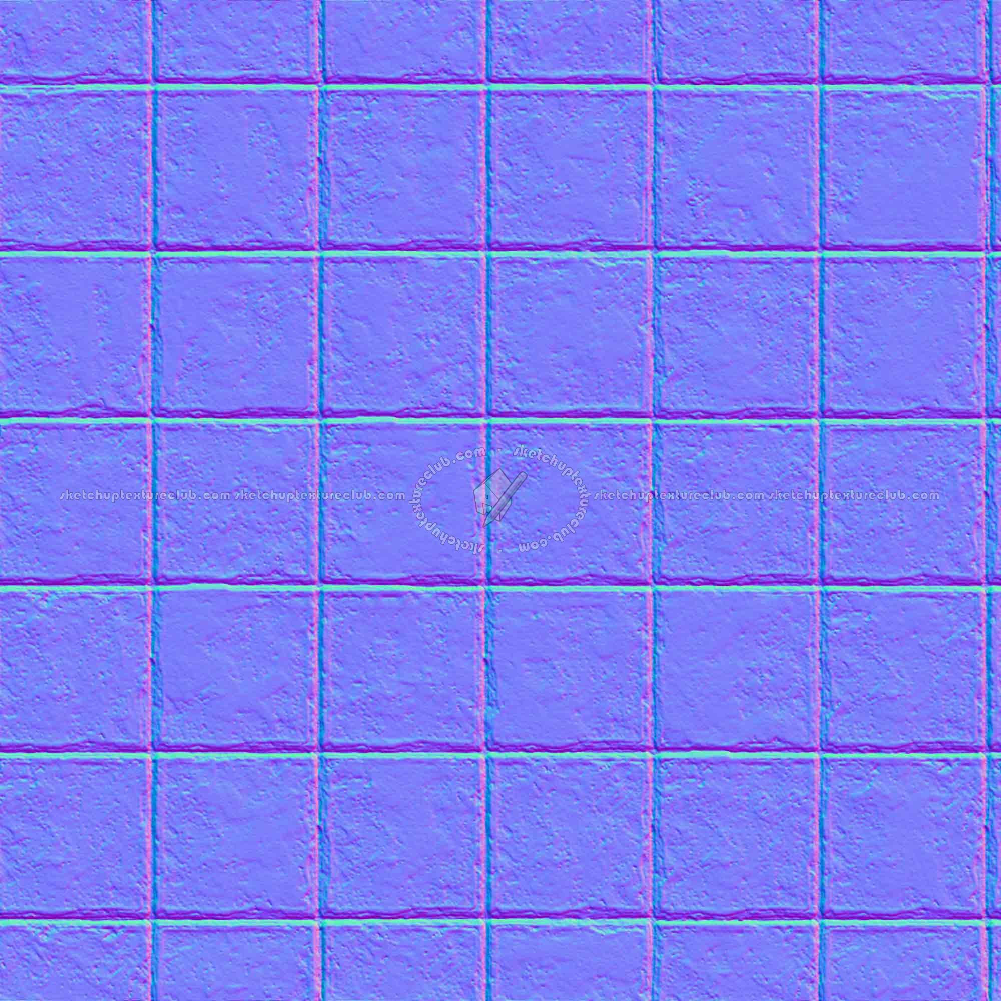 Textures   -   ARCHITECTURE   -   PAVING OUTDOOR   -   Concrete   -   Blocks damaged  - Concrete paving outdoor damaged texture seamless 05559 - Normal