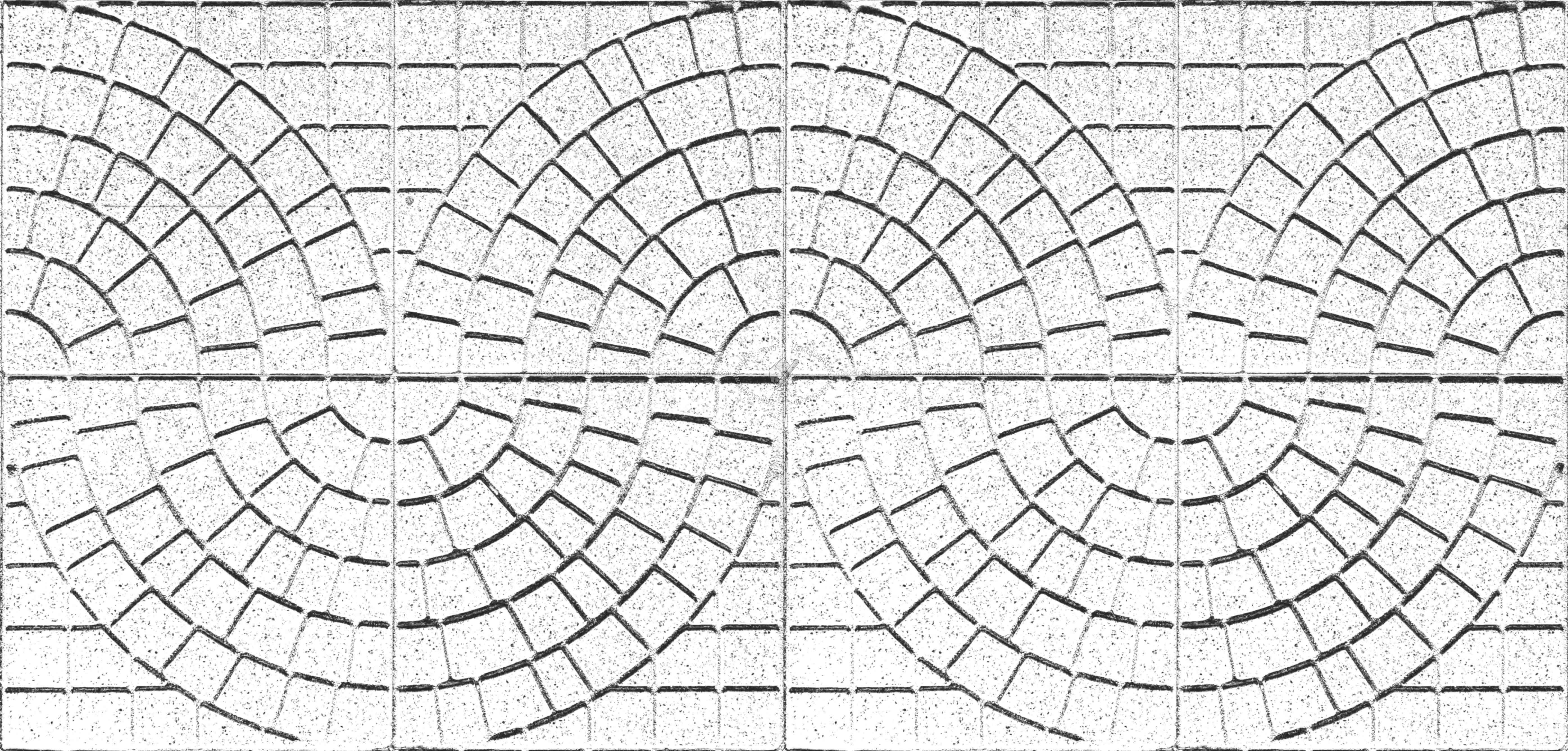 Textures   -   ARCHITECTURE   -   PAVING OUTDOOR   -   Concrete   -   Blocks mixed  - concrete paving outdoor texture seamless 21338 - Bump