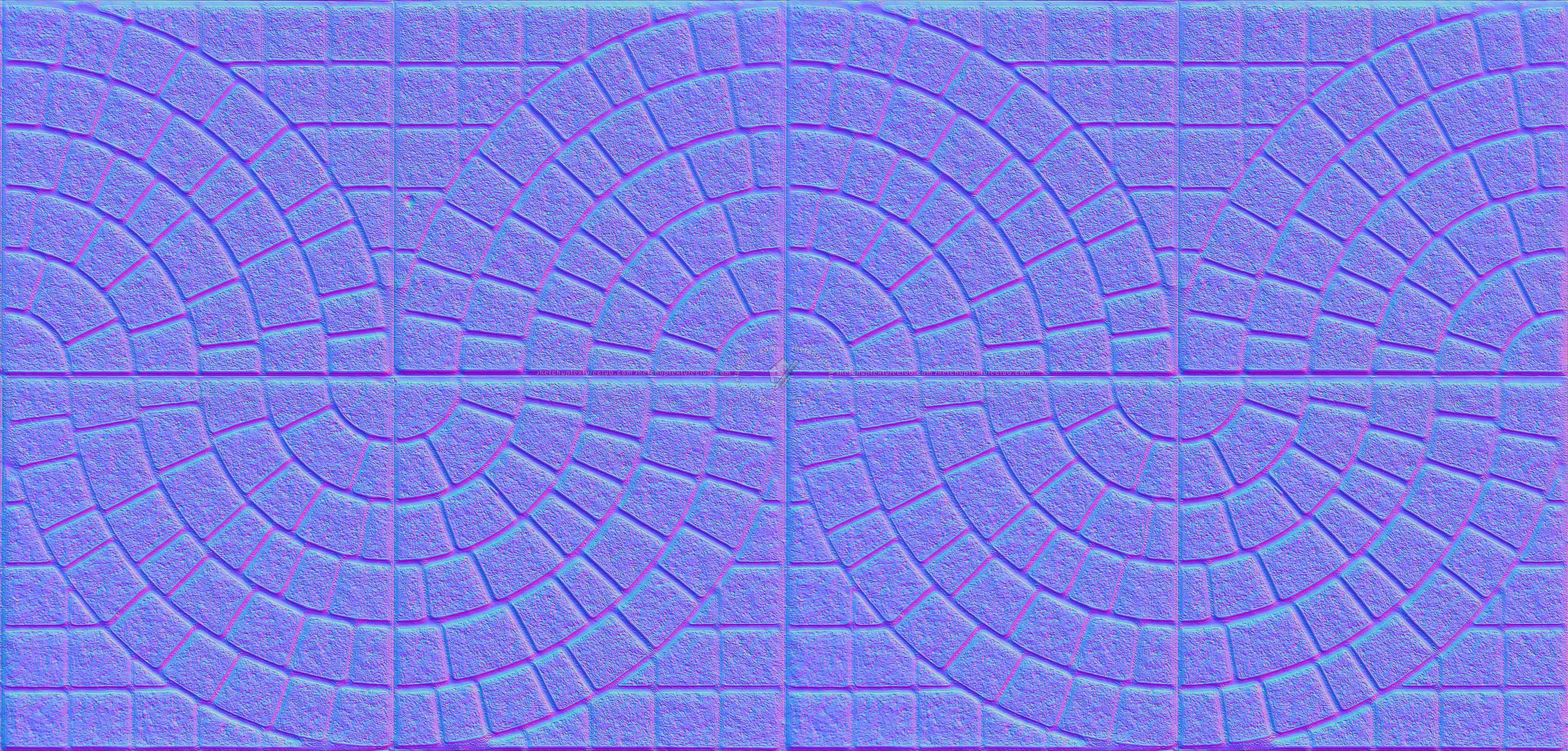 Textures   -   ARCHITECTURE   -   PAVING OUTDOOR   -   Concrete   -   Blocks mixed  - concrete paving outdoor texture seamless 21338 - Normal