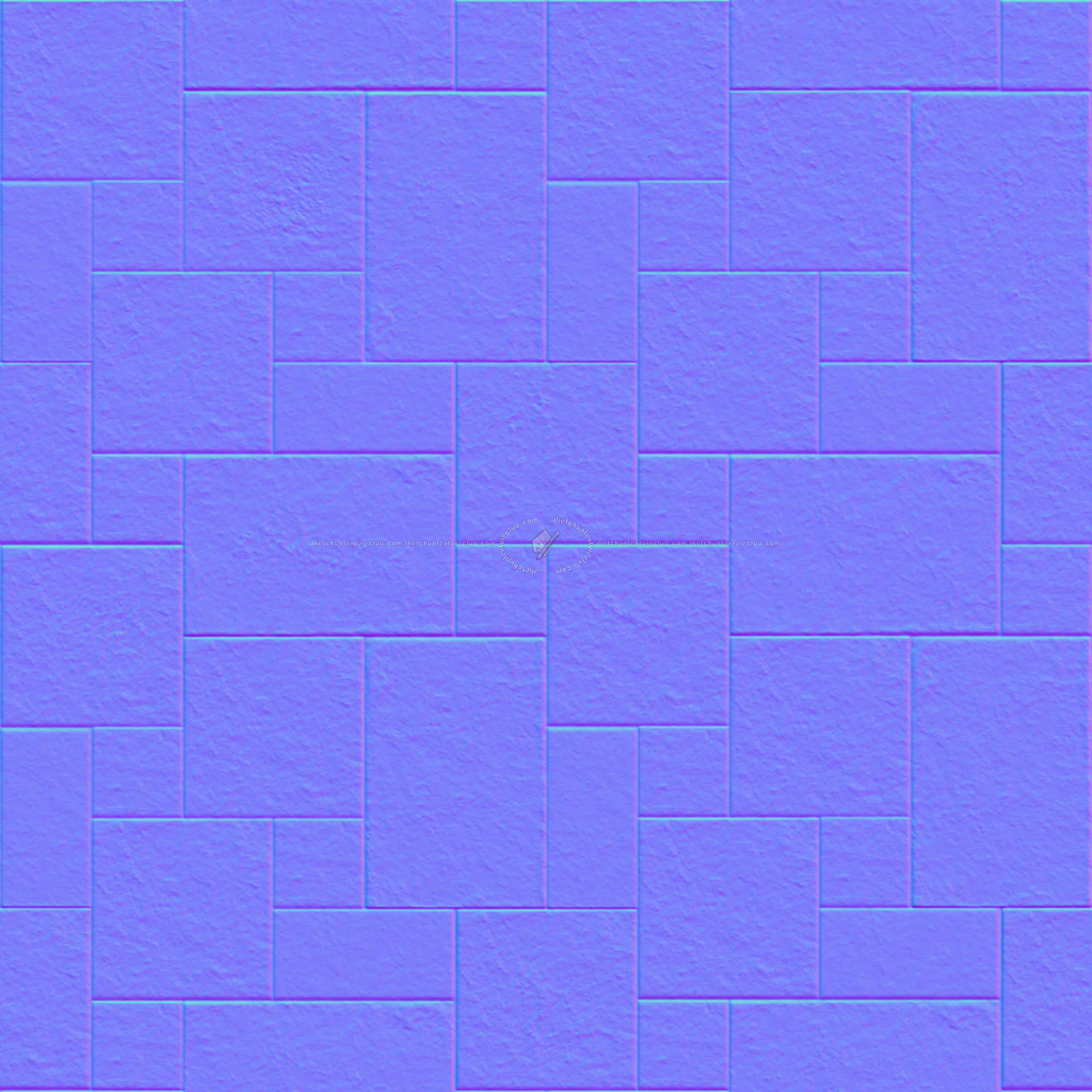 Textures   -   ARCHITECTURE   -   TILES INTERIOR   -   Stone tiles  - Leccese flooring stone Pbr texture seamless 22248 - Normal