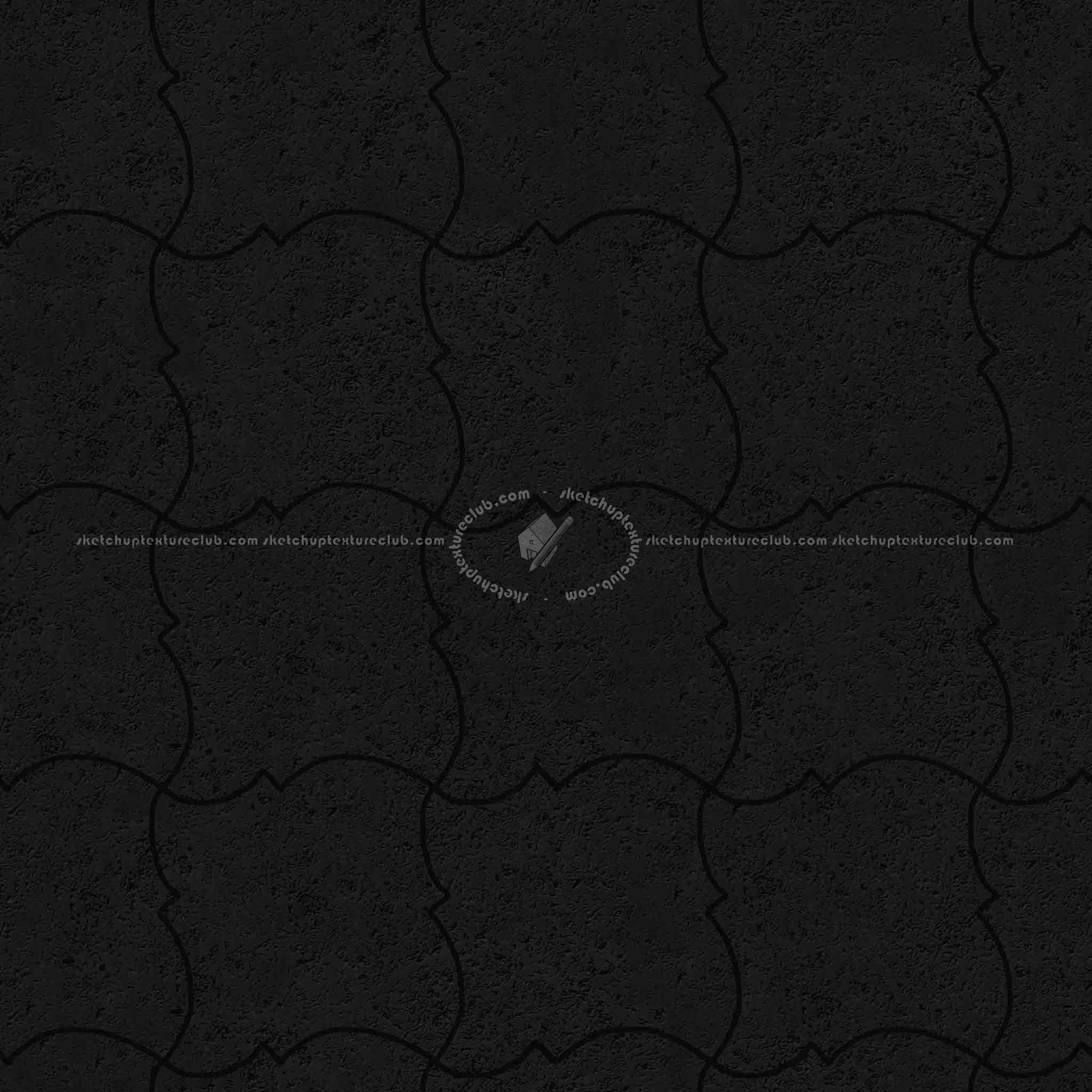 Textures   -   ARCHITECTURE   -   PAVING OUTDOOR   -   Pavers stone   -   Blocks mixed  - Pavers stone mixed size texture seamless 06167 - Specular