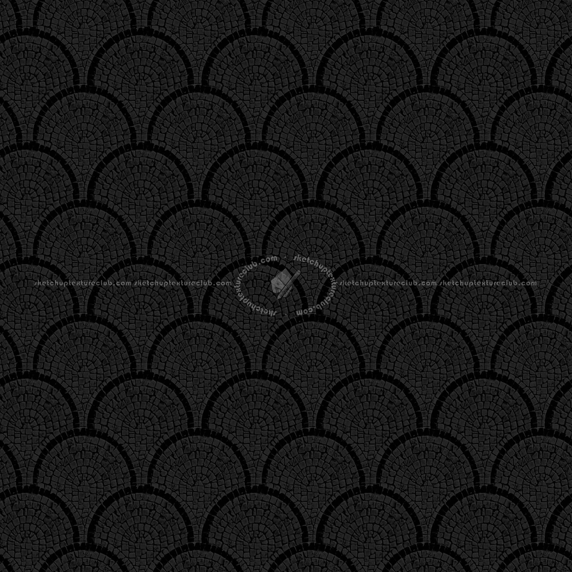 Textures   -   ARCHITECTURE   -   ROADS   -   Paving streets   -   Cobblestone  - Street paving cobblestone texture seamless 07413 - Specular