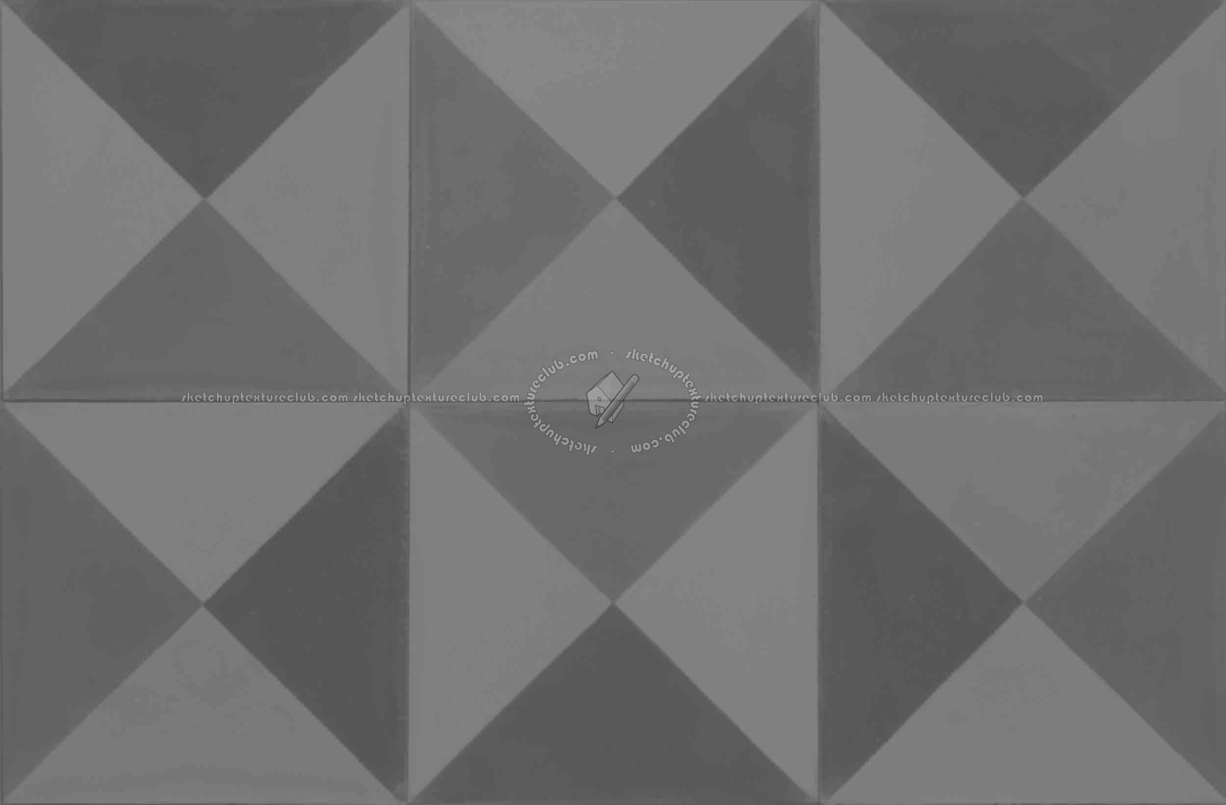 Textures   -   ARCHITECTURE   -   TILES INTERIOR   -   Cement - Encaustic   -   Cement  - Cement concrete tile texture seamless 13396 - Displacement