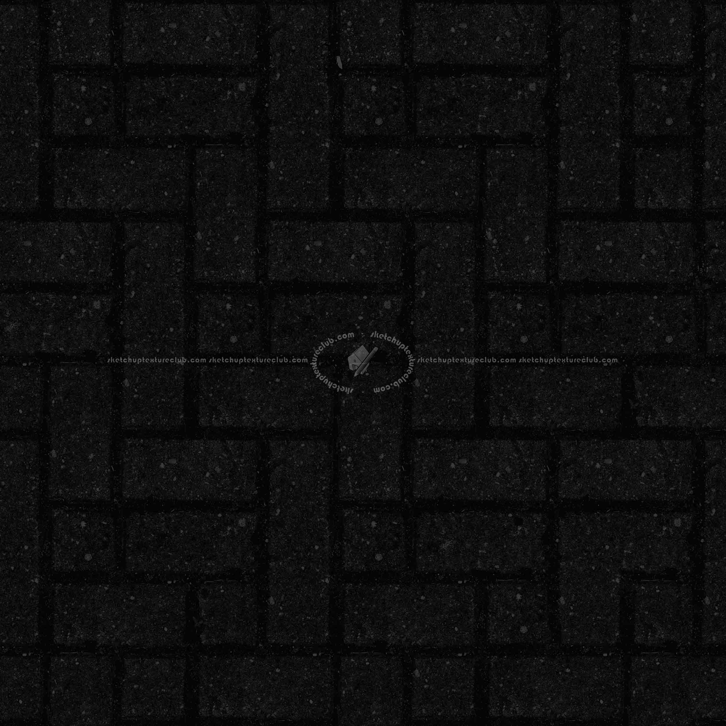 Textures   -   ARCHITECTURE   -   PAVING OUTDOOR   -   Parks Paving  - Concrete block park paving texture seamless 18835 - Specular