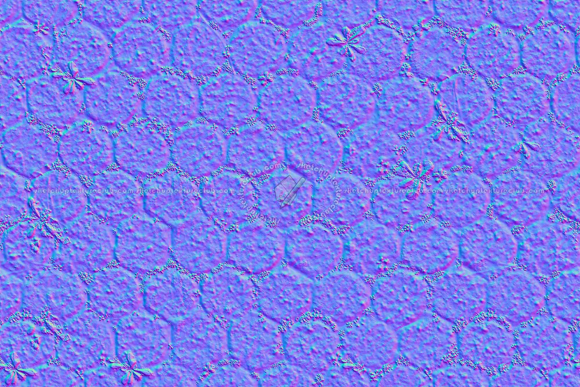 Textures   -   ARCHITECTURE   -   PAVING OUTDOOR   -   Concrete   -   Blocks damaged  - Concrete paving outdoor damaged texture seamless 20475 - Normal