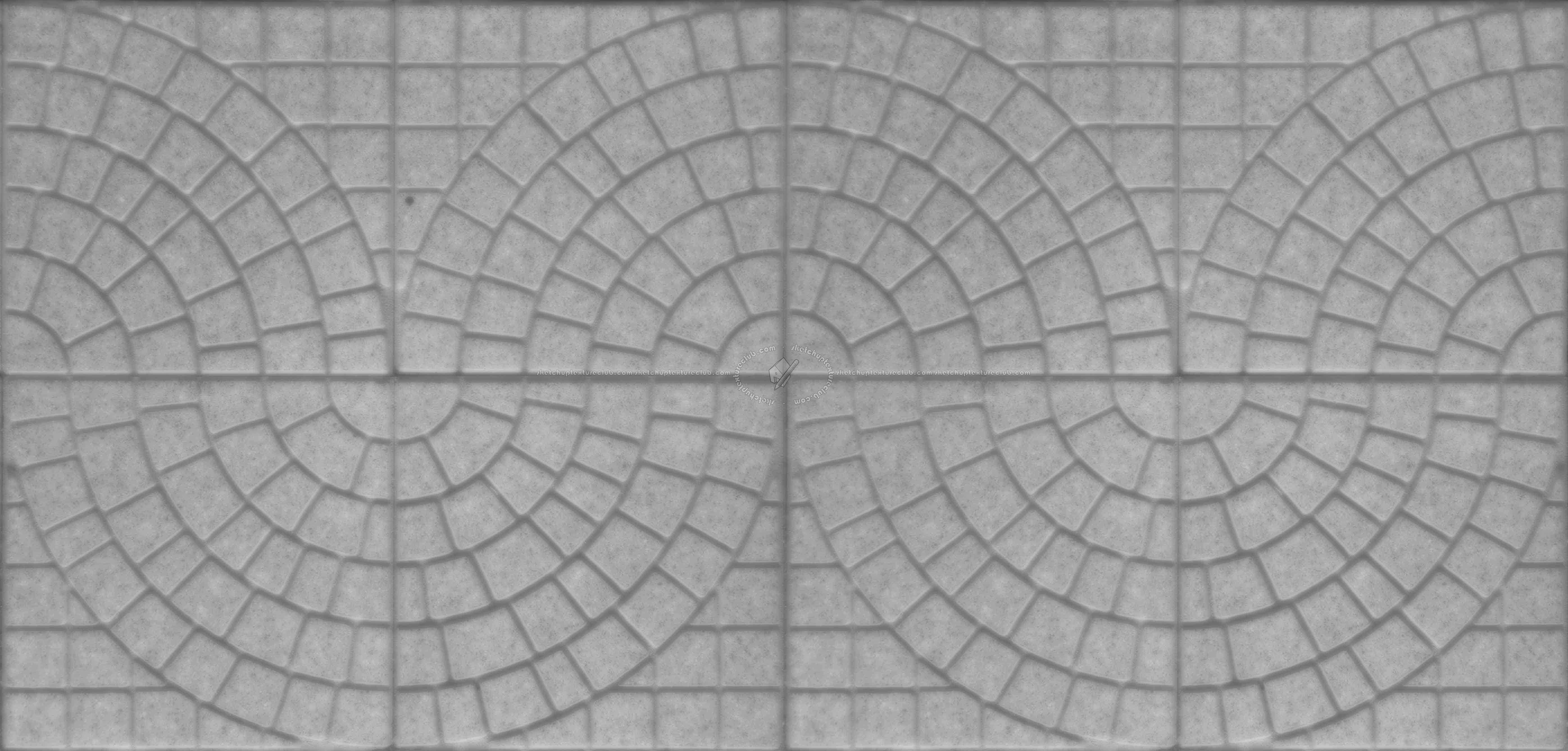Textures   -   ARCHITECTURE   -   PAVING OUTDOOR   -   Concrete   -   Blocks mixed  - concrete paving outdoor texture seamless 21339 - Displacement