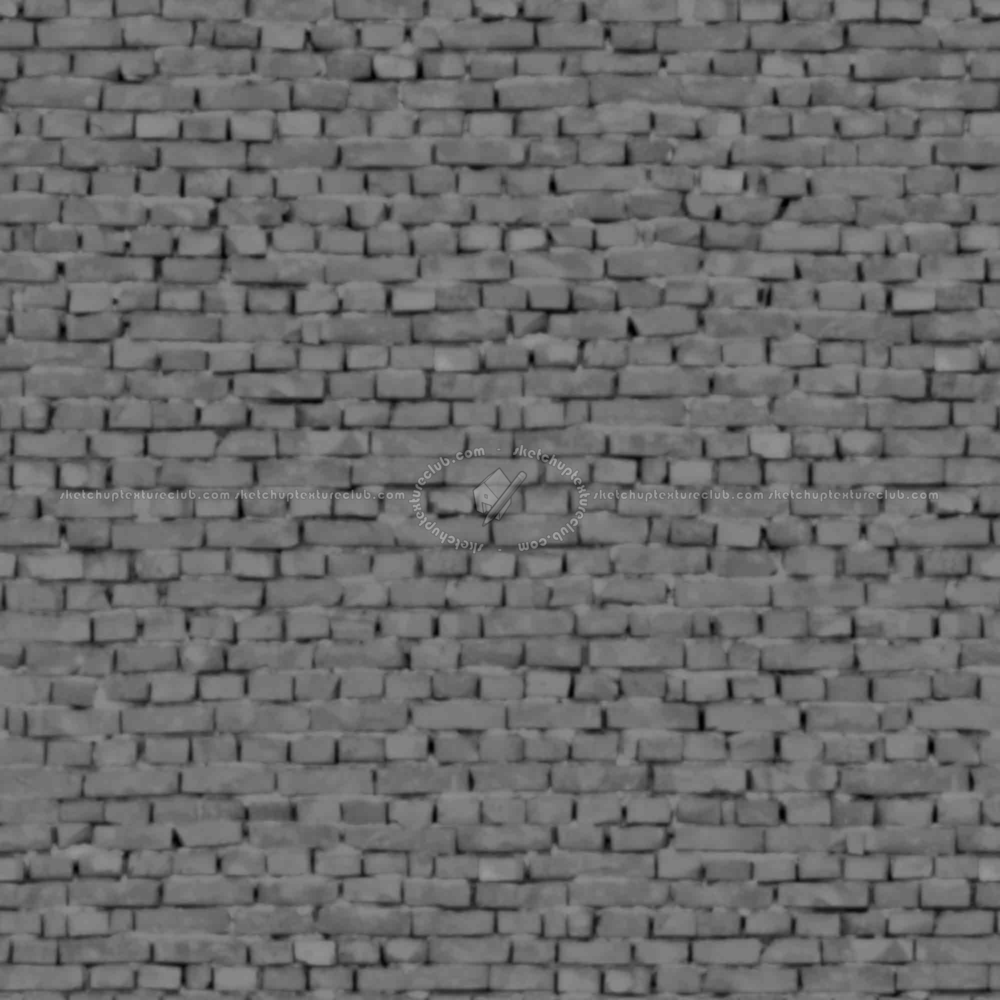 Textures   -   ARCHITECTURE   -   BRICKS   -   Old bricks  - Old bricks texture seamless 00416 - Displacement