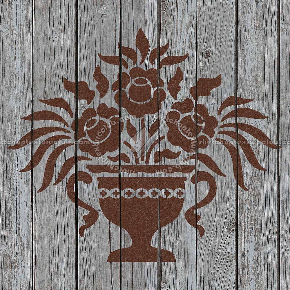 Textures   -   ARCHITECTURE   -   WOOD FLOORS   -   Decorated  - Parquet decorated stencil texture seamless 04706 (seamless)