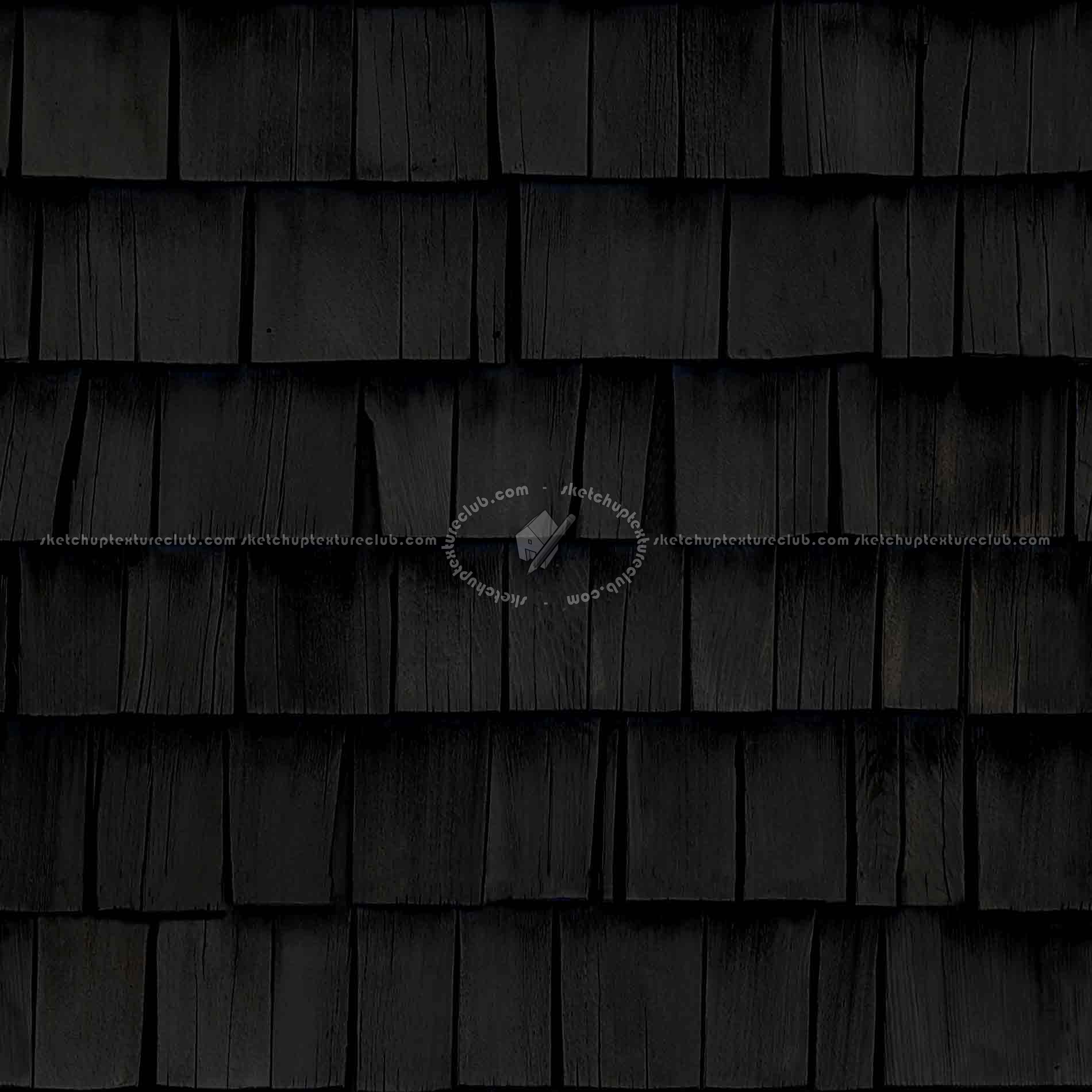 Textures   -   ARCHITECTURE   -   ROOFINGS   -   Shingles wood  - Wood shingle roof texture seamless 03860 - Specular