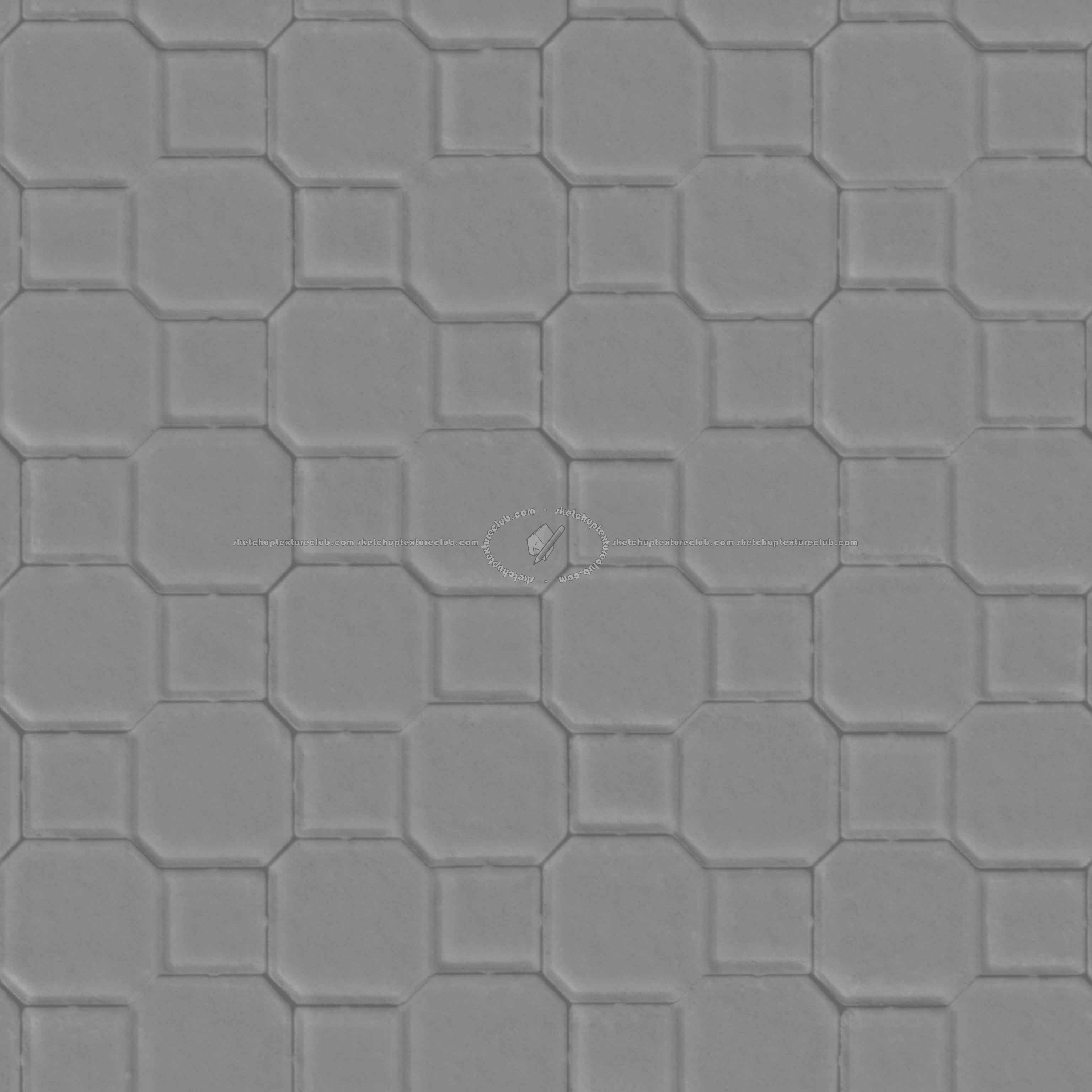 Textures   -   ARCHITECTURE   -   PAVING OUTDOOR   -   Concrete   -   Blocks mixed  - concrete paving outdoor texture seamless 21340 - Displacement