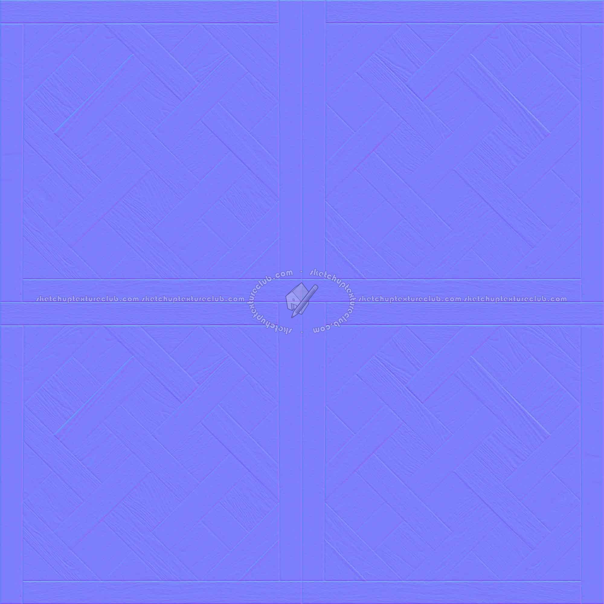 Textures   -   ARCHITECTURE   -   WOOD FLOORS   -   Geometric pattern  - Parquet geometric pattern texture seamless 04804 - Normal