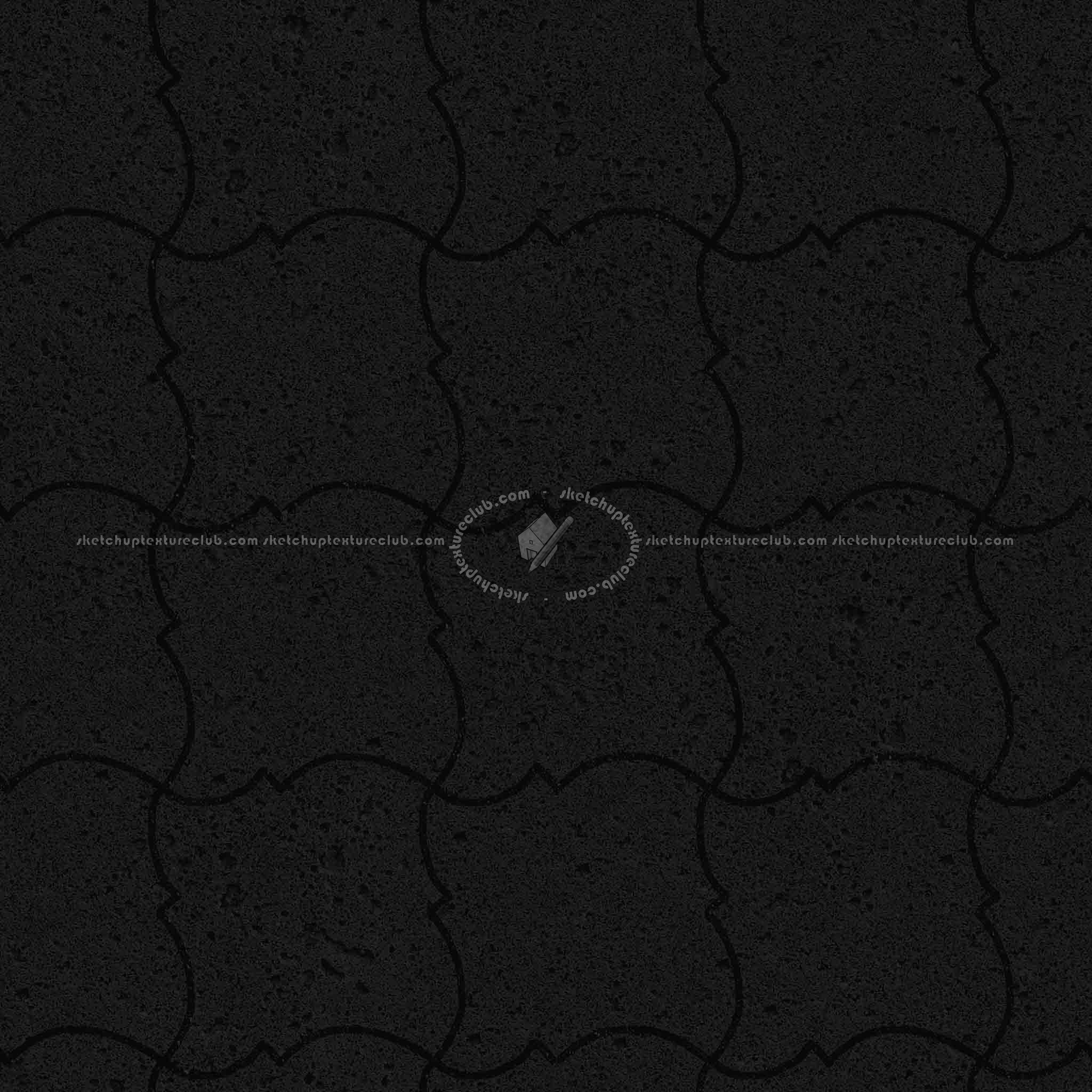 Textures   -   ARCHITECTURE   -   PAVING OUTDOOR   -   Pavers stone   -   Blocks mixed  - Pavers stone mixed size texture seamless 06169 - Specular